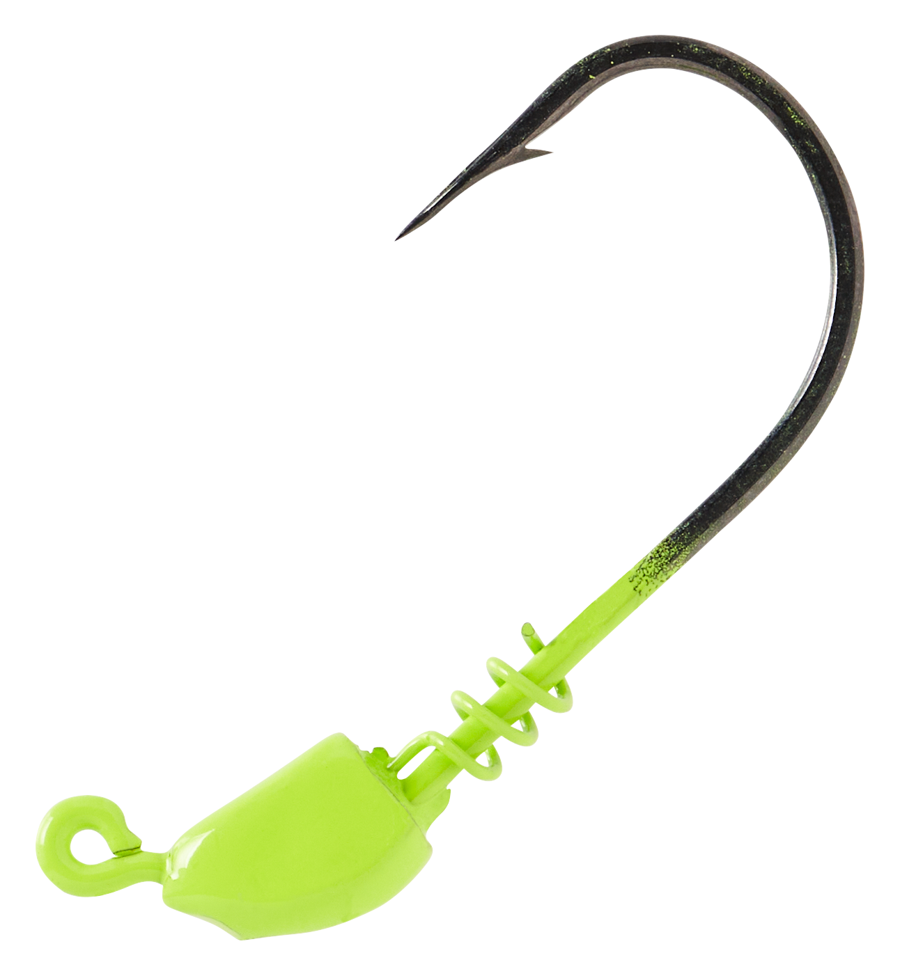 Image of Down South Lures Spring Lock Jighead - Chartreuse - 1/8 oz.