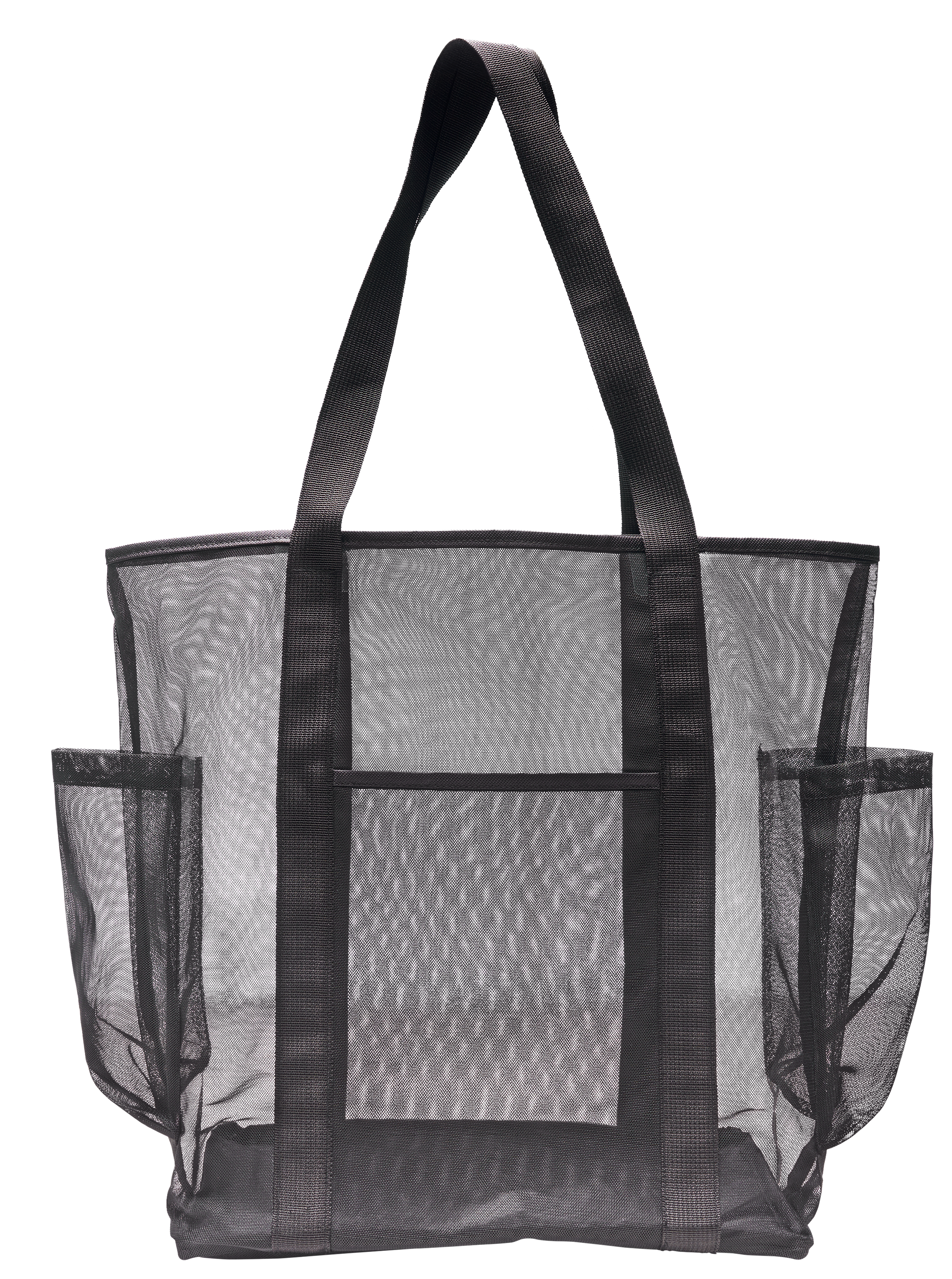 Image of Natural Reflections Mesh Tote Bag - Black