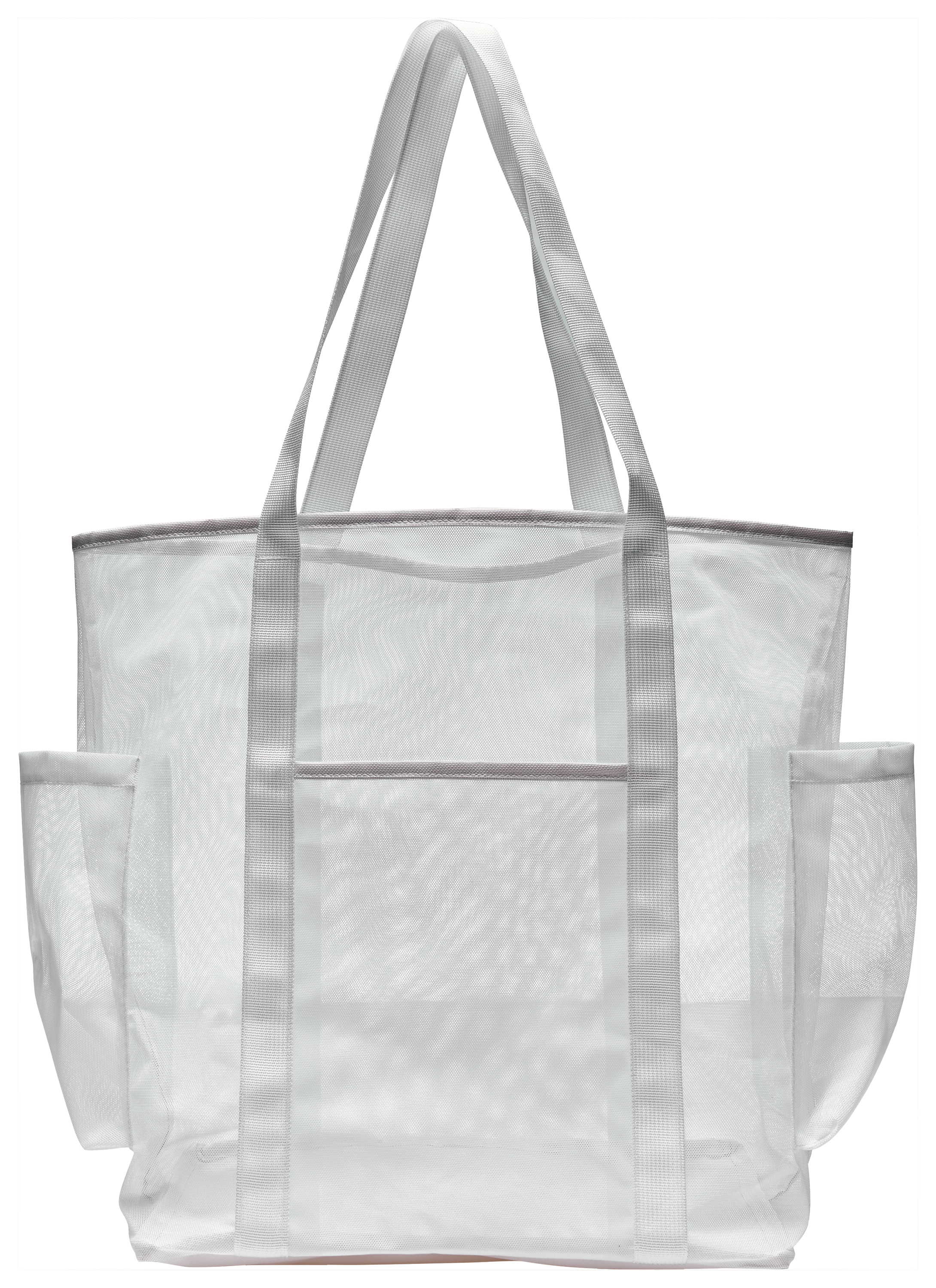 Image of Natural Reflections Mesh Tote Bag - White