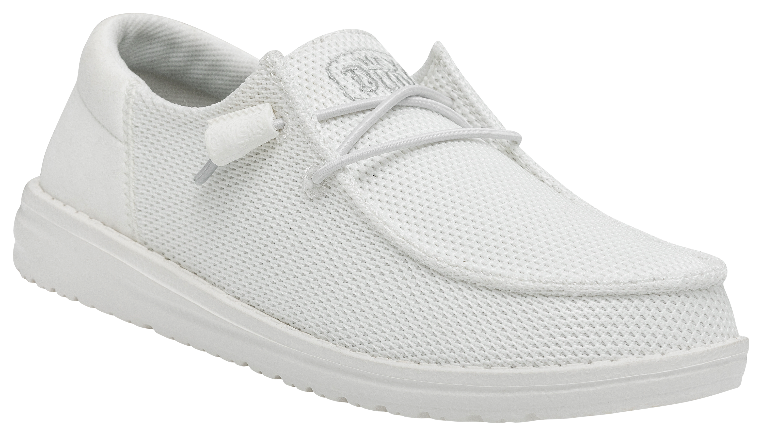 Image of HEYDUDE Wendy Funk Mono Slip-On Casual Shoes for Ladies - White