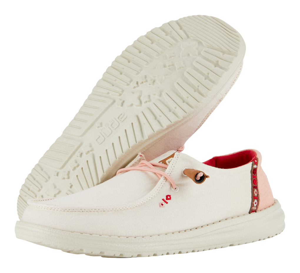 HEYDUDE Wendy Chambray Boho Canvas Shoes for Ladies                                                                             