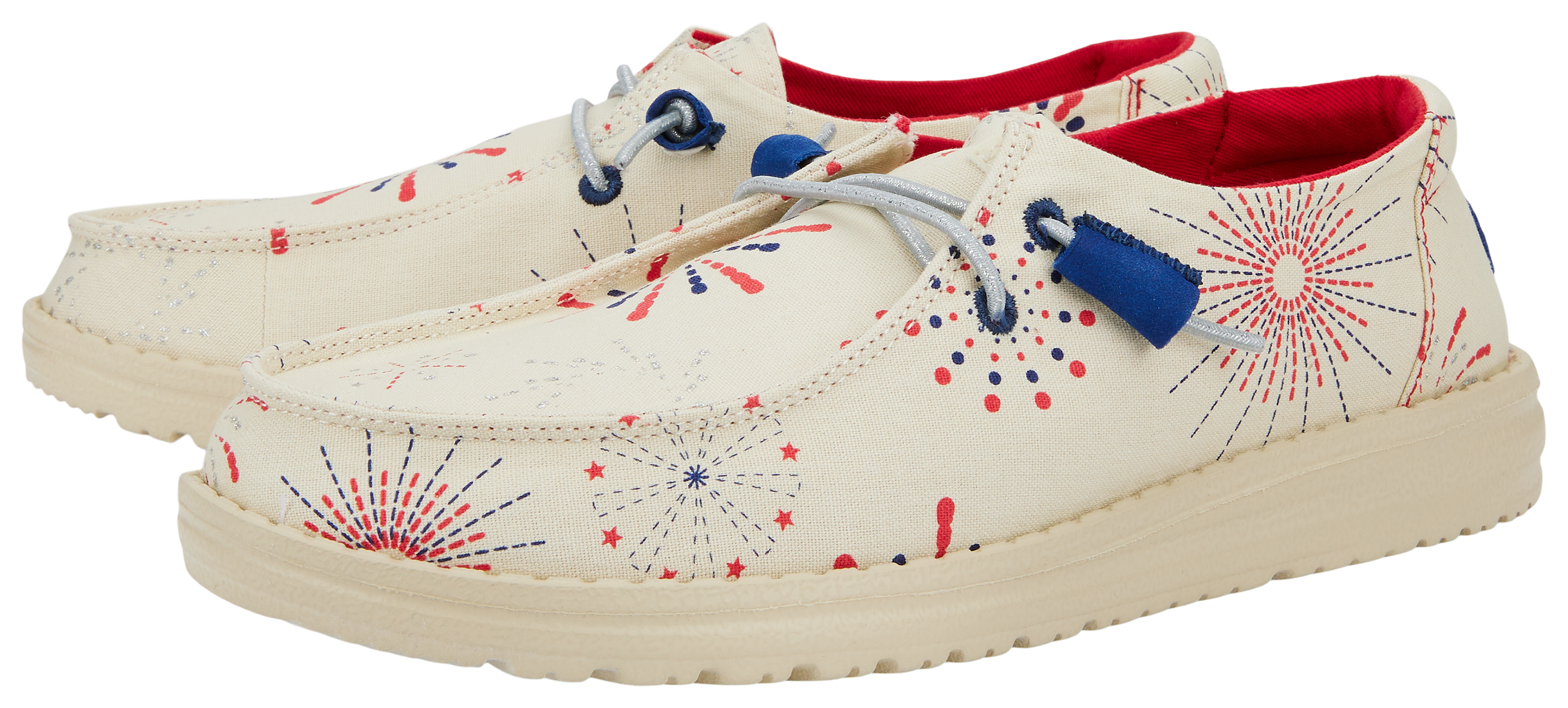 HEYDUDE Wendy Fireworks Canvas Shoes for Ladies