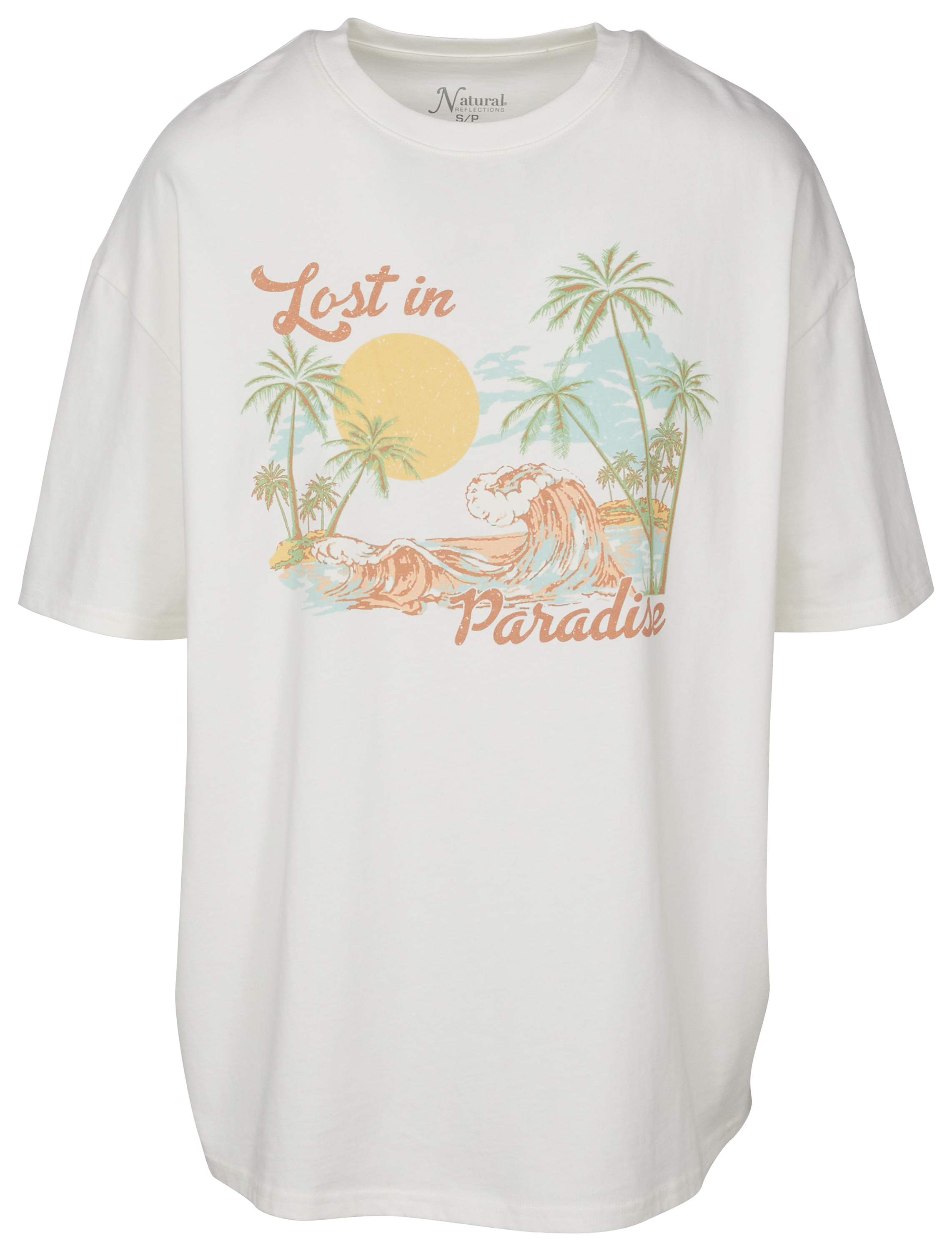 Image of Natural Reflections Lost In Paradise Short-Sleeve T-Shirt - Egret