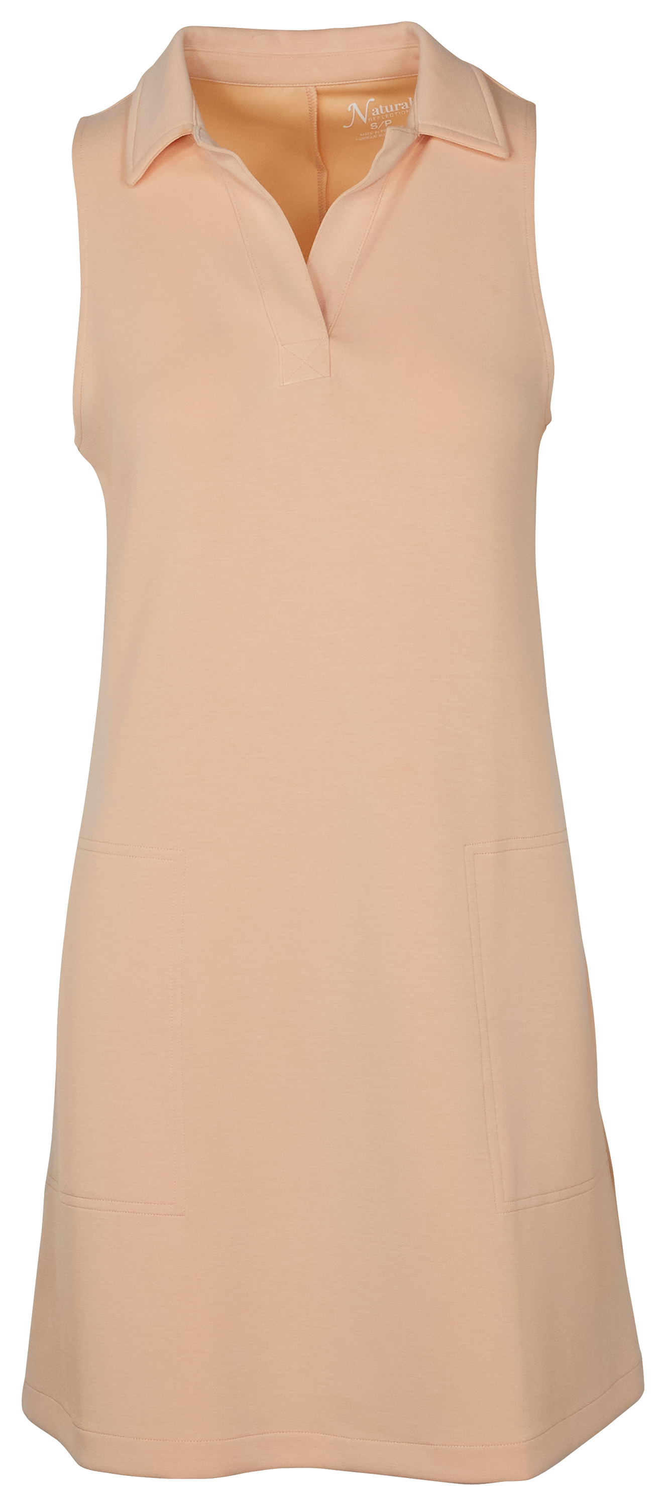 Image of Natural Reflections Soft Haven Polo Dress - Peach Parfait