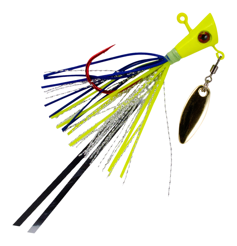 Image of Crappie Magnet Fin Spin Pro Series Jig - Therapist Chart - 1/16 oz.