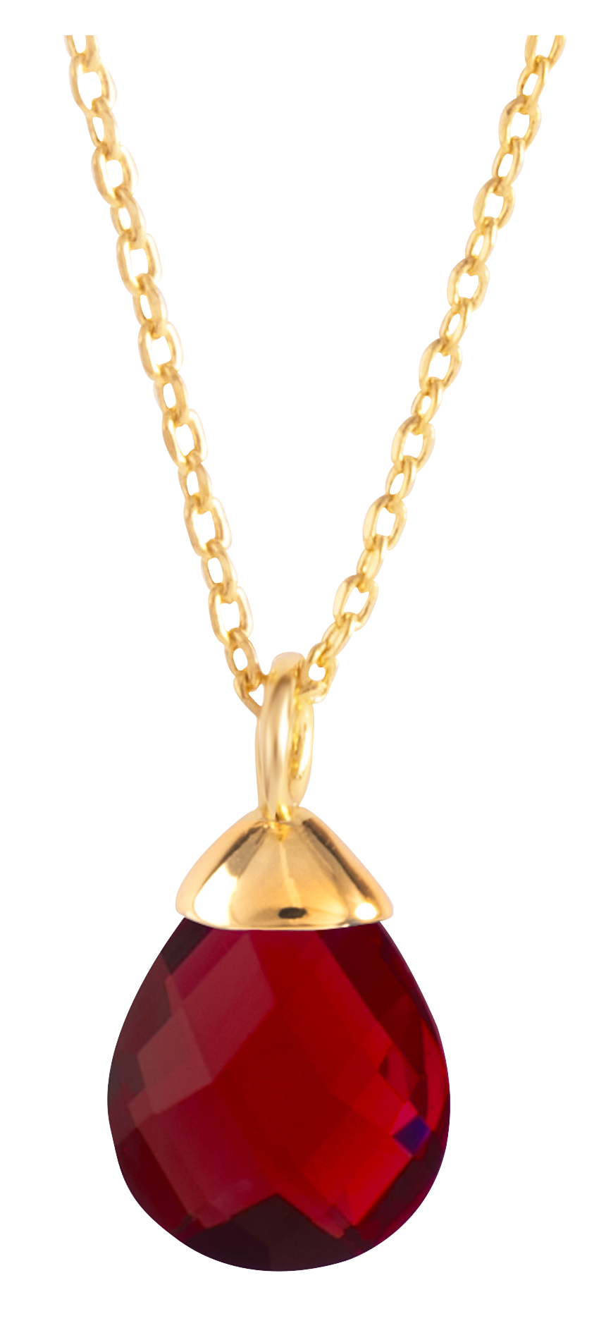 AMANDA BLU January Birthstone Charm Necklace