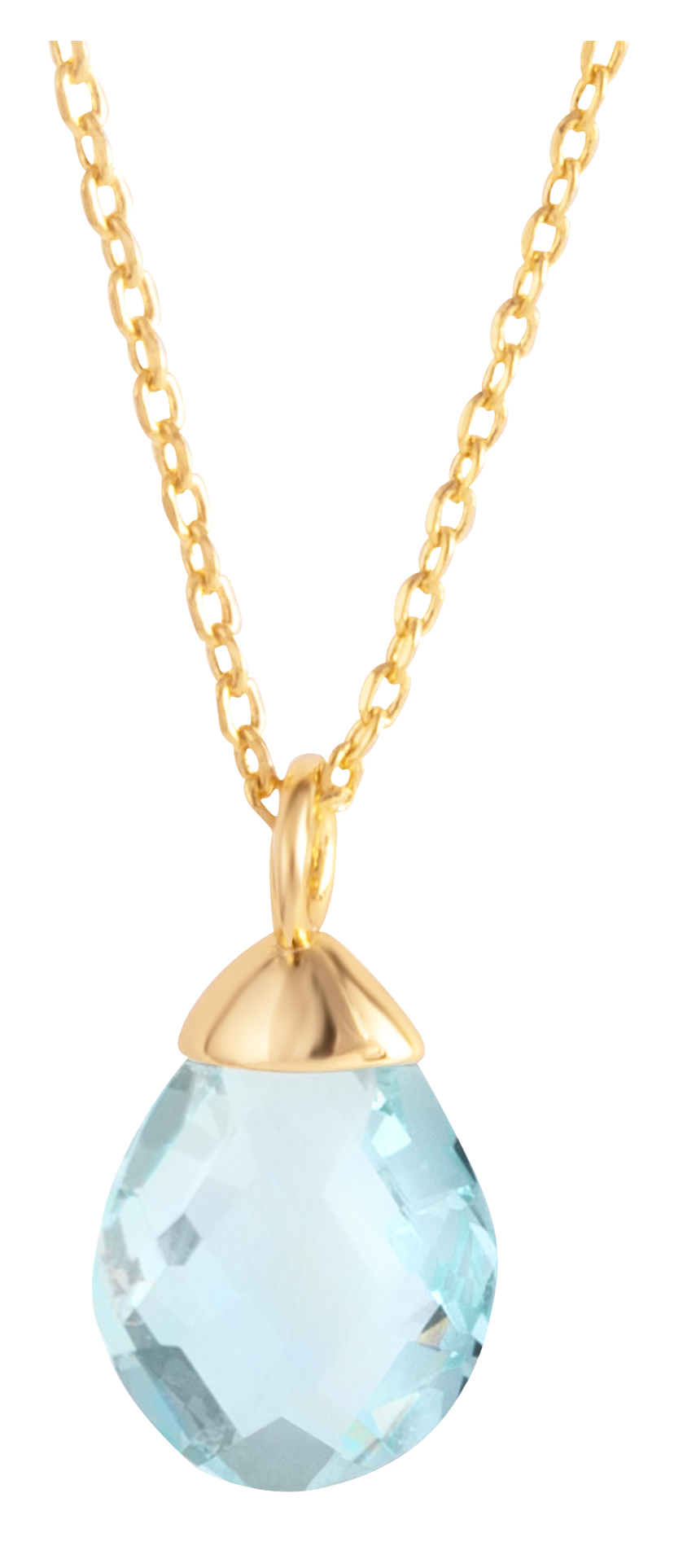 AMANDA BLU March Birthstone Charm Necklace
