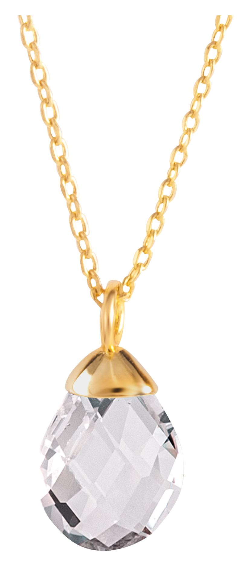 AMANDA BLU April Birthstone Charm Necklace