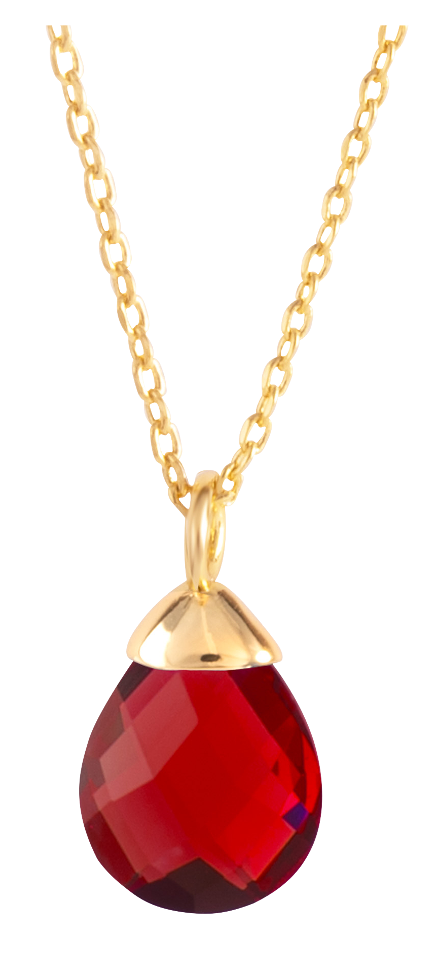 AMANDA BLU July Birthstone Charm Necklace