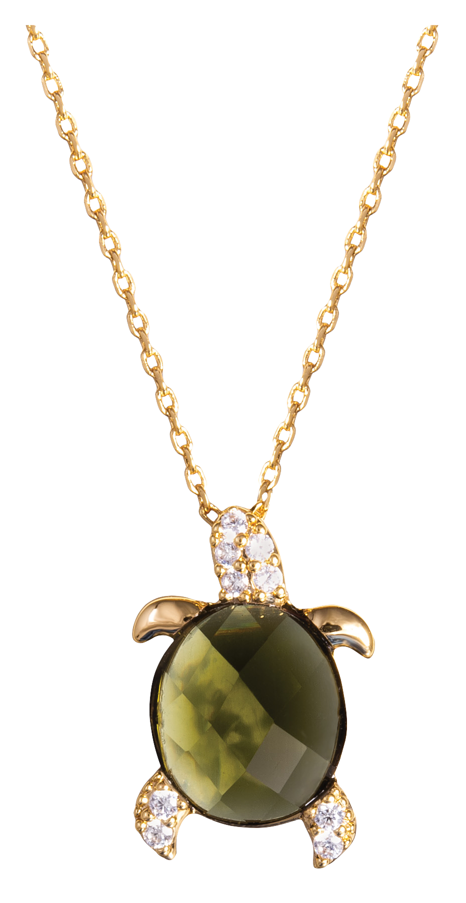 AMANDA BLU Gold Turtle Necklace
