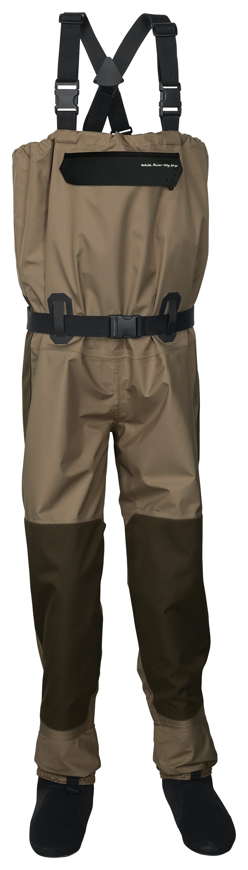 White River Fly Shop Riseform Chest Waders for Men - Tan - M
