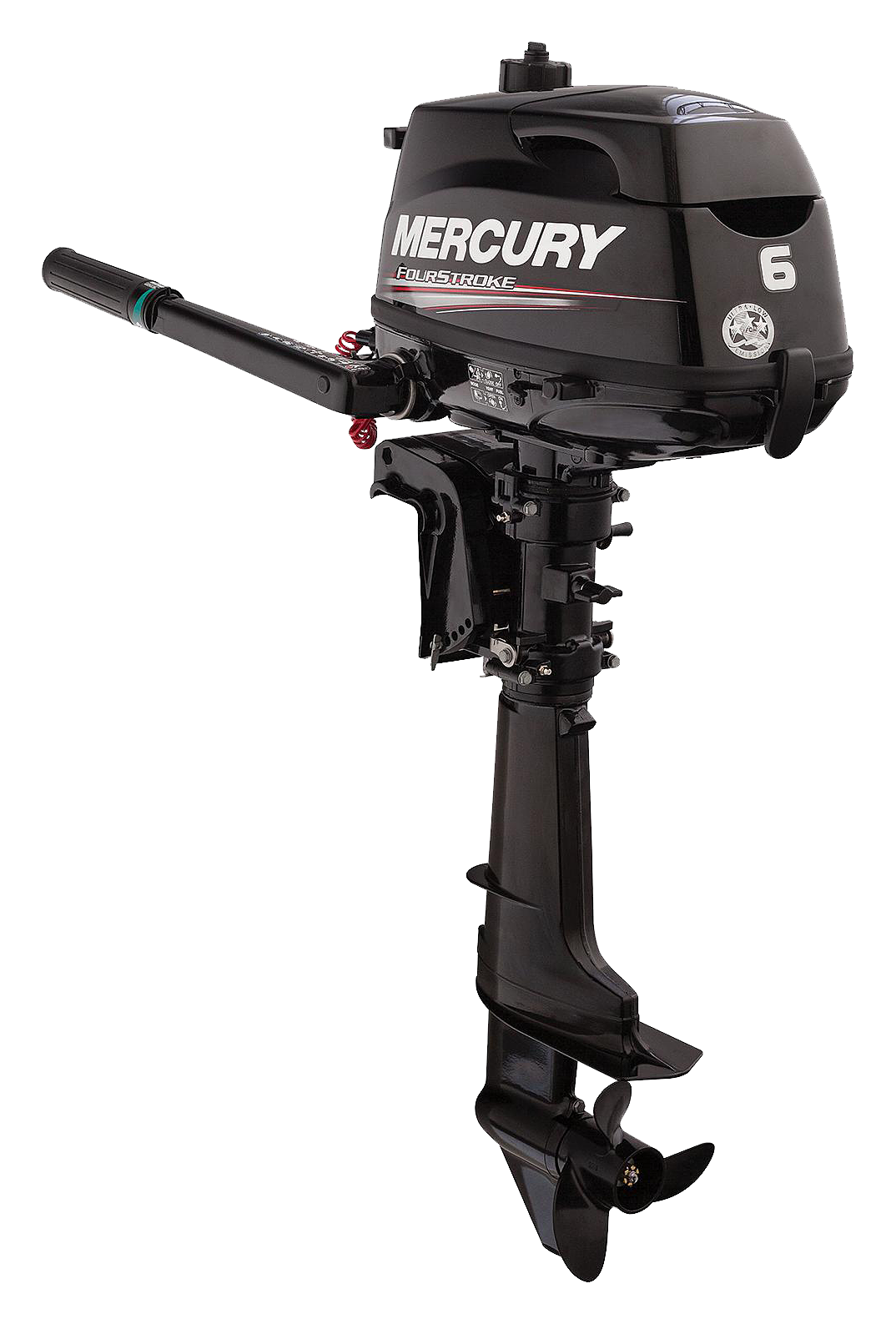 Mercury 6hp Tiller FourStroke Outboard Motor, 20' Shaft
