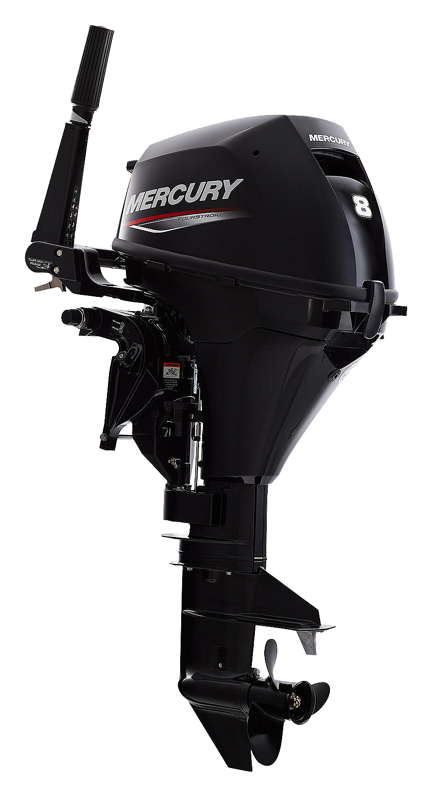 Image of "Mercury 8hp Tiller FourStroke Outboard Motor, 20"" Shaft"