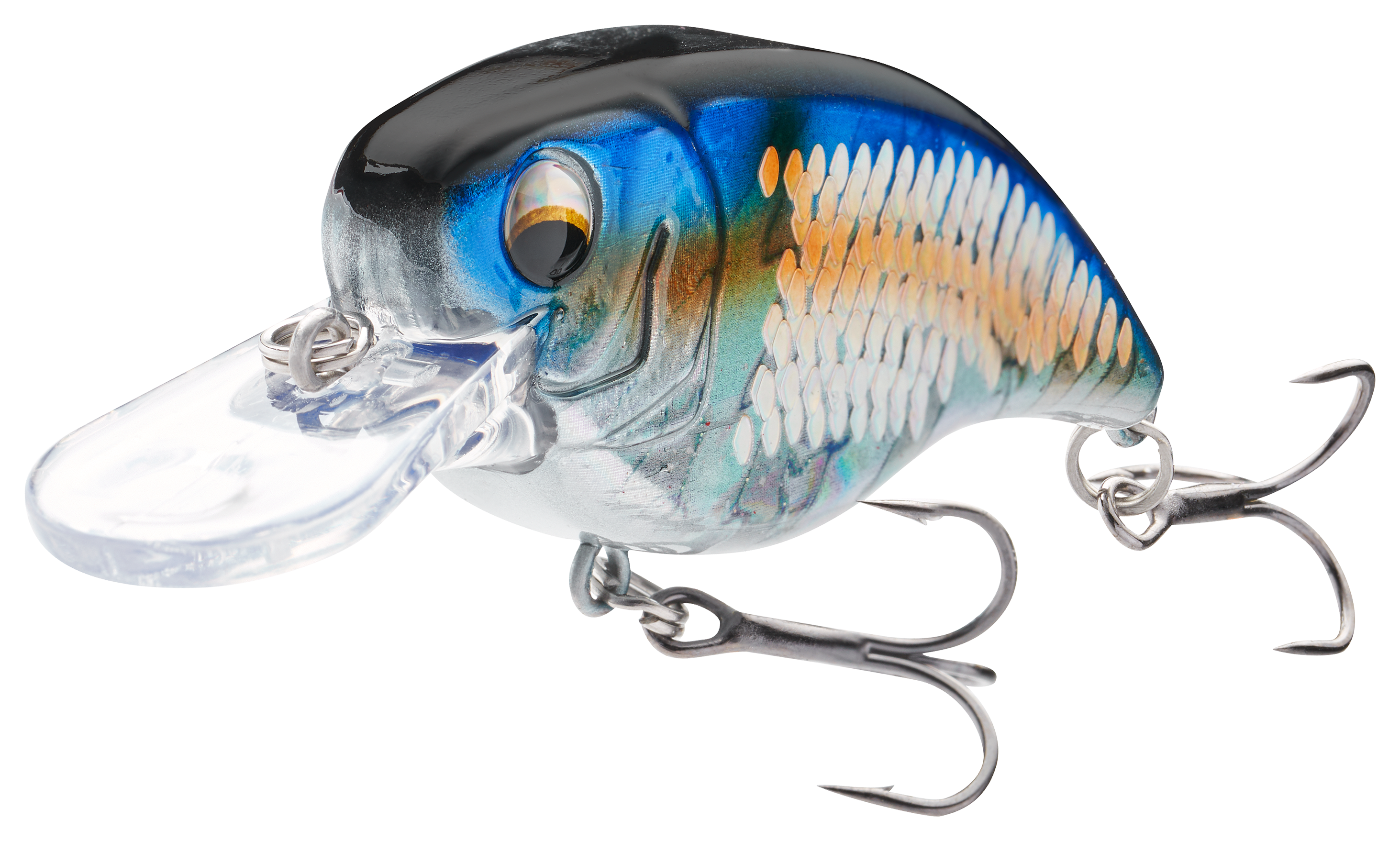 Bass Pro Shop XPS Square Bill Crankbait Fishing Lure Silver/Blue - Deblu