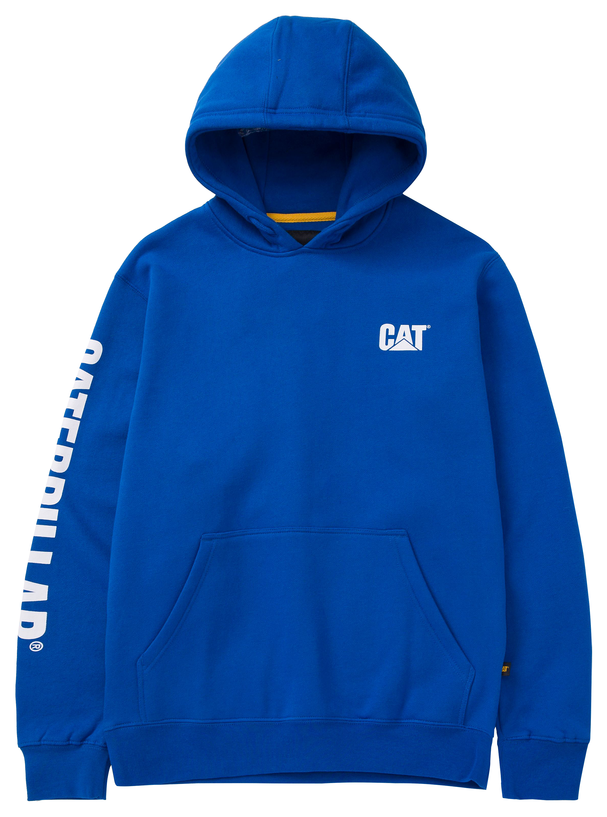 Image of CAT Workwear Banner Hooded Long-Sleeve Sweatshirt for Men - Memphis Blue