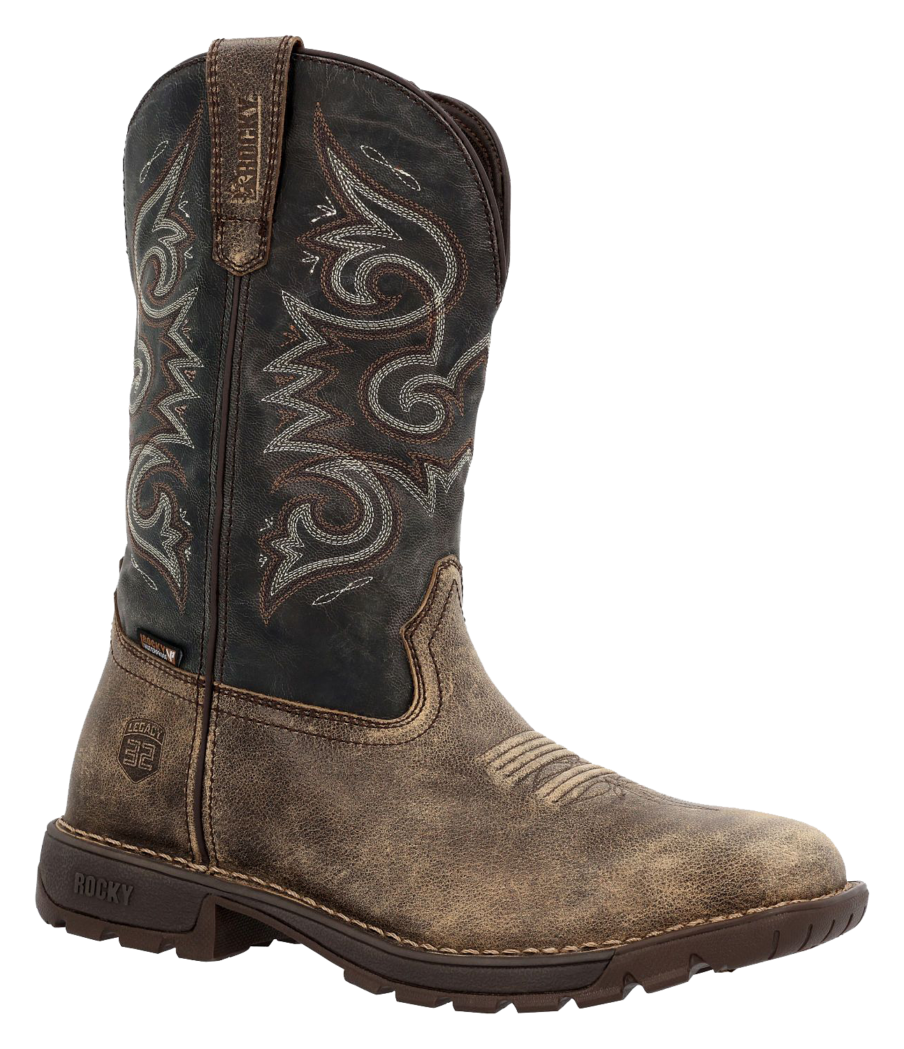 Image of Rocky Legacy 32 Waterproof Western Boots for Men - Brown - 7M