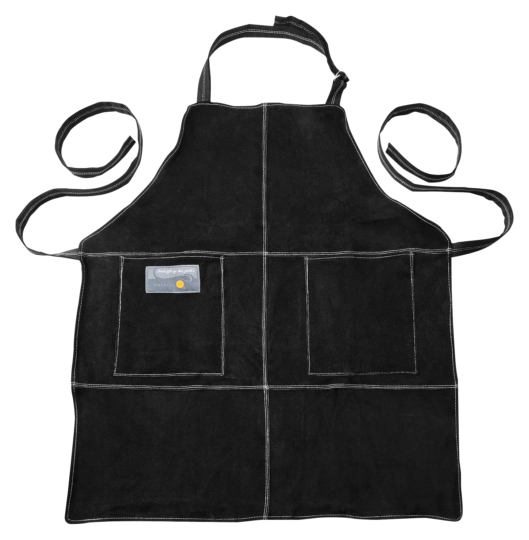 Image of Outset Leather Grill Apron - Black