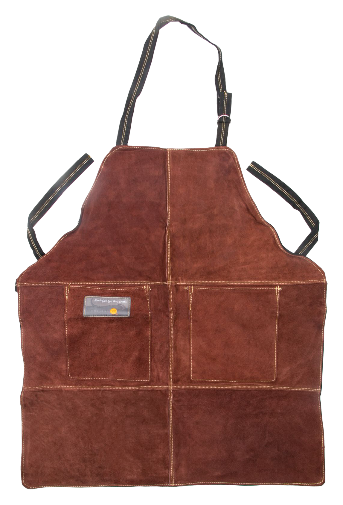 Image of Outset Leather Grill Apron - Brown