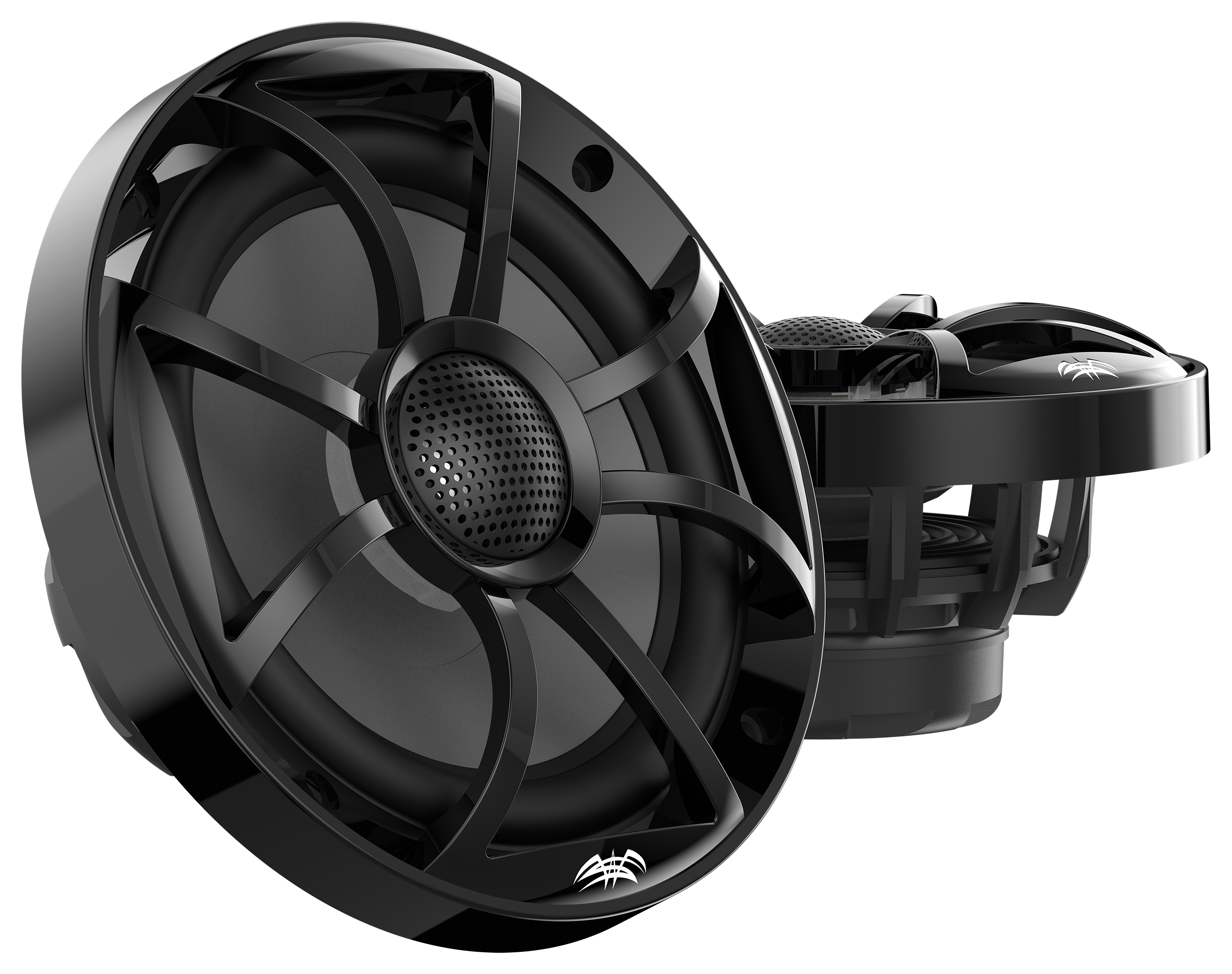 Image of "Wet Sounds RECON Series 6.5"" Coaxial Speaker with XS Grill - Black"