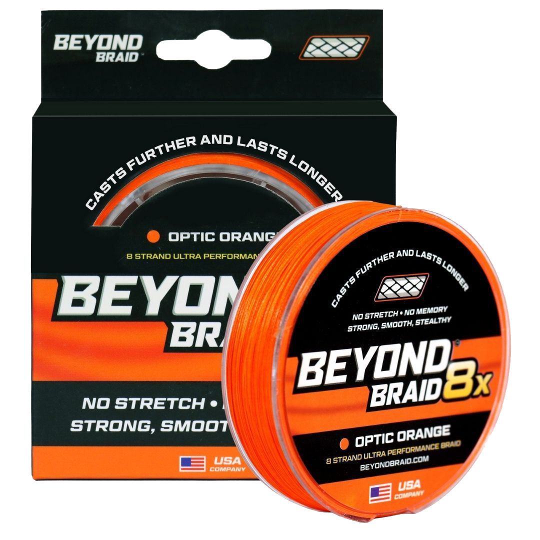 Image of Beyond Braid 8X Ultra Performance 8-Strand Fishing Line - Optic Orange - 300 Yards - 8 Lb. Test