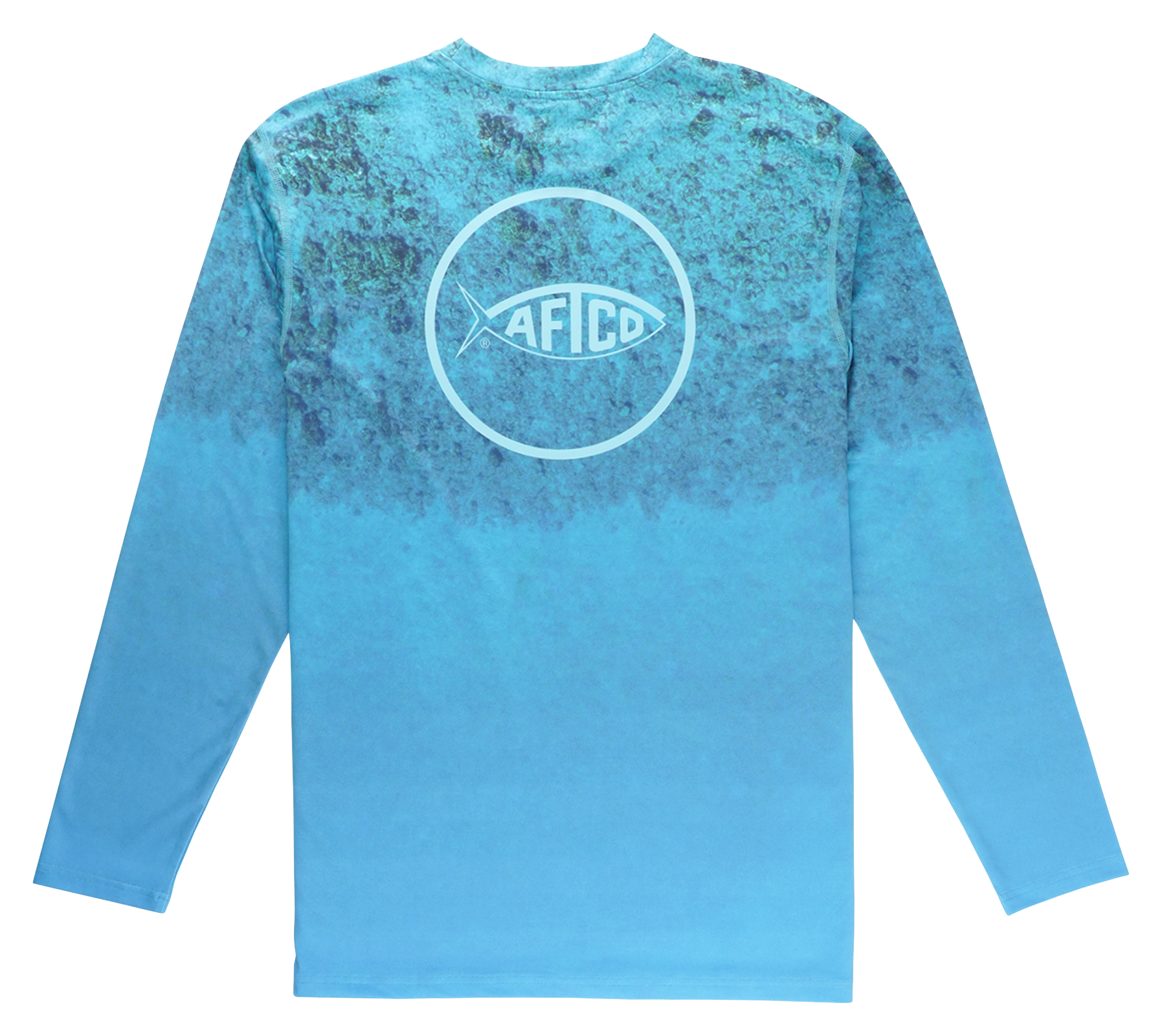 AFTCO Shoreline AOP UVX Crew-Neck Long-Sleeve T-Shirt for Men