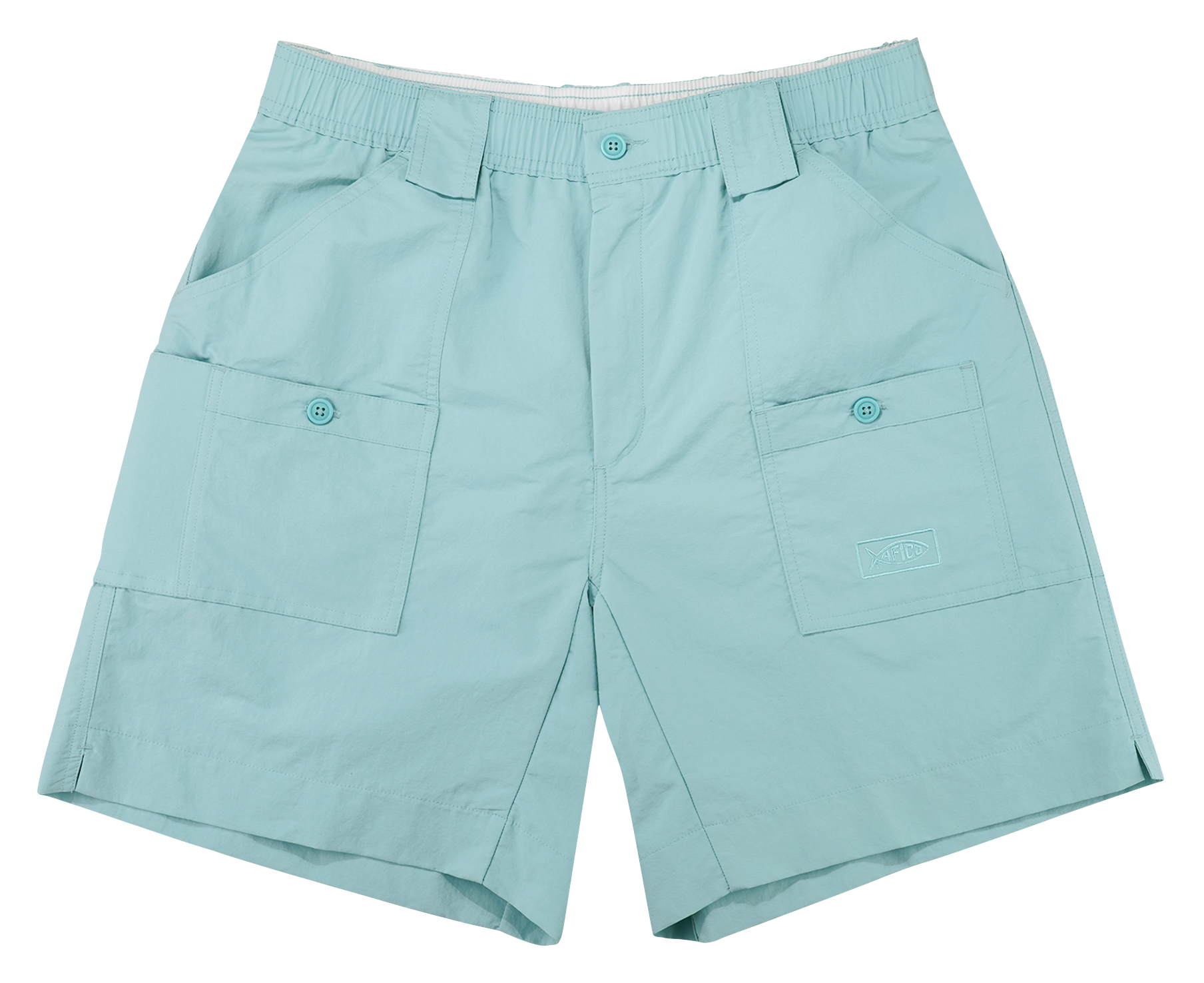 Image of AFTCO Original Fishing Shorts for Men - Pastel Turquoise - 30