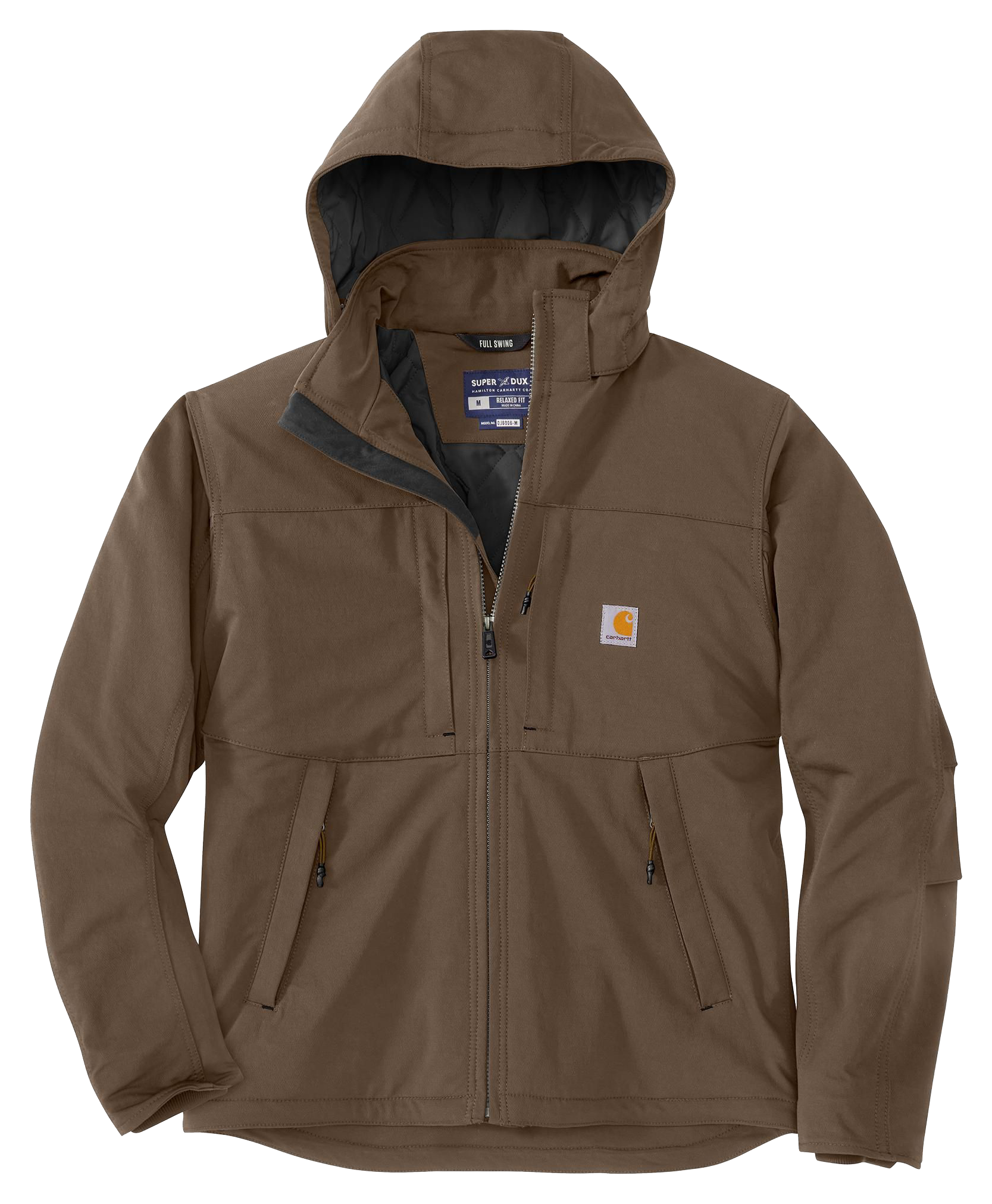 Image of Carhartt Super Dux Relaxed-Fit Insulated Jacket for Men - Coffee - S