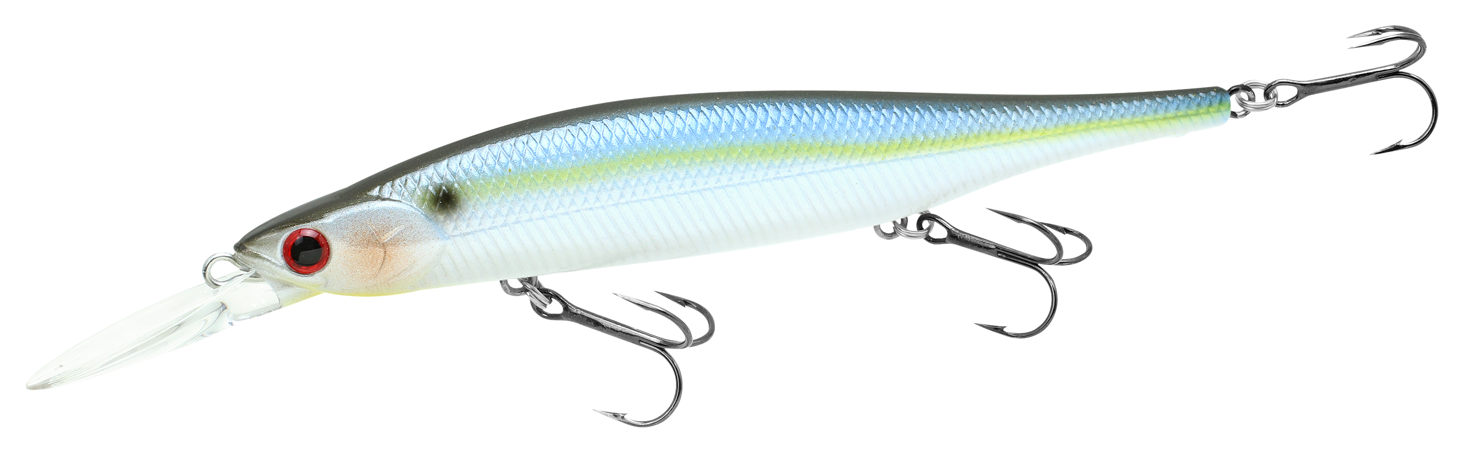 Image of Lucky Craft Lightning Pointer 100DD Jerkbait - Pearl Threadfin Shad