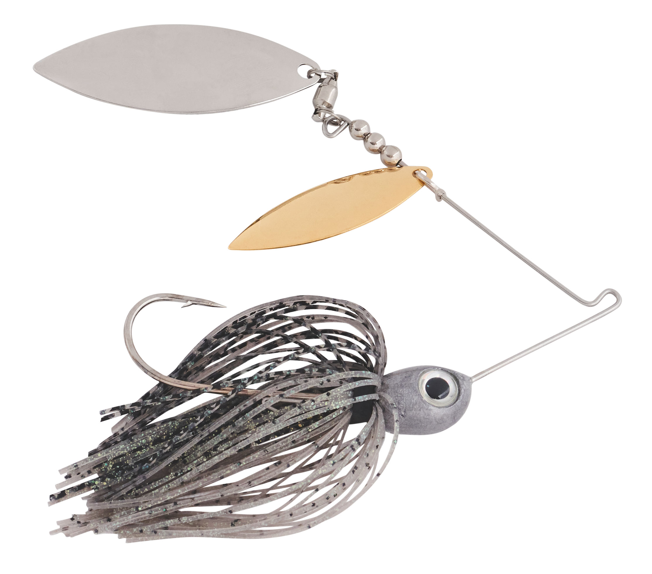 Bass Pro Shops XPS Brawler Blade Double-Willow Spinnerbait - Mouse - 3/4 oz