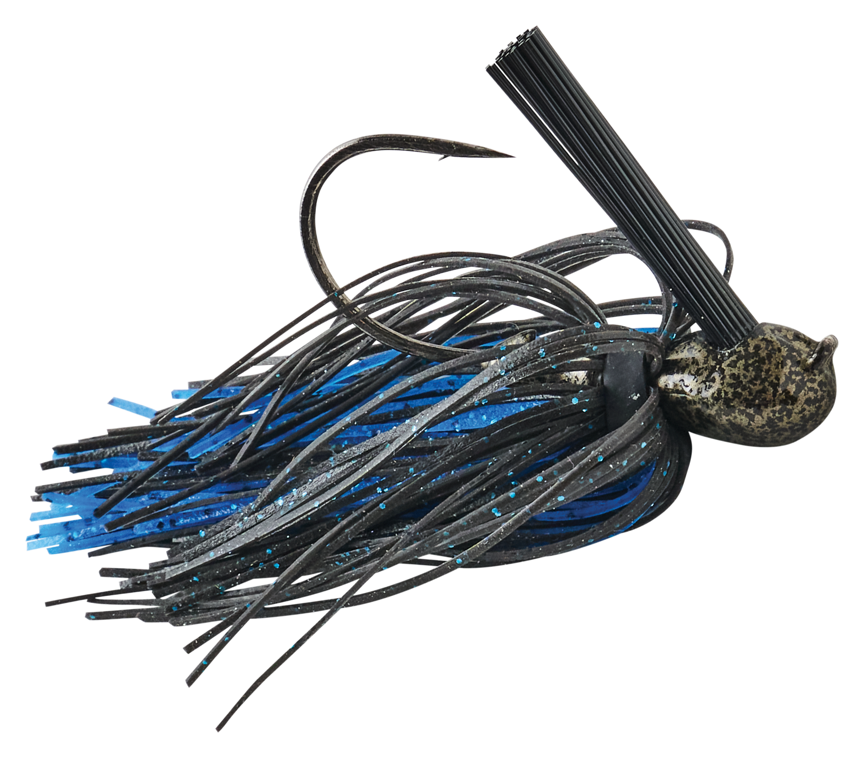 Image of Bass Pro Shops XPS Cover Jig - Black/Blue - 1/2 oz.