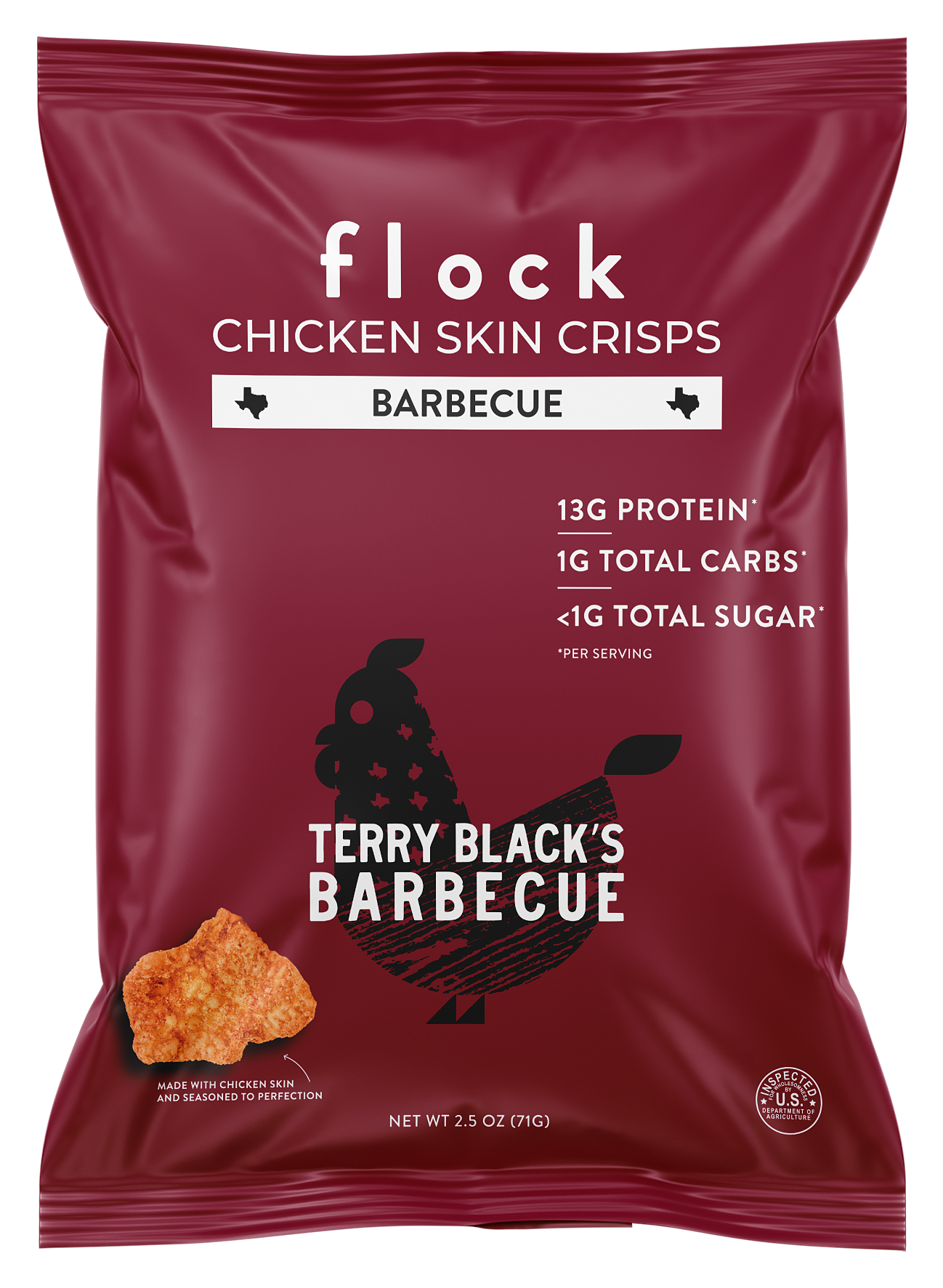 Flock Terry Black's Barbecue Chicken Skin Crisps