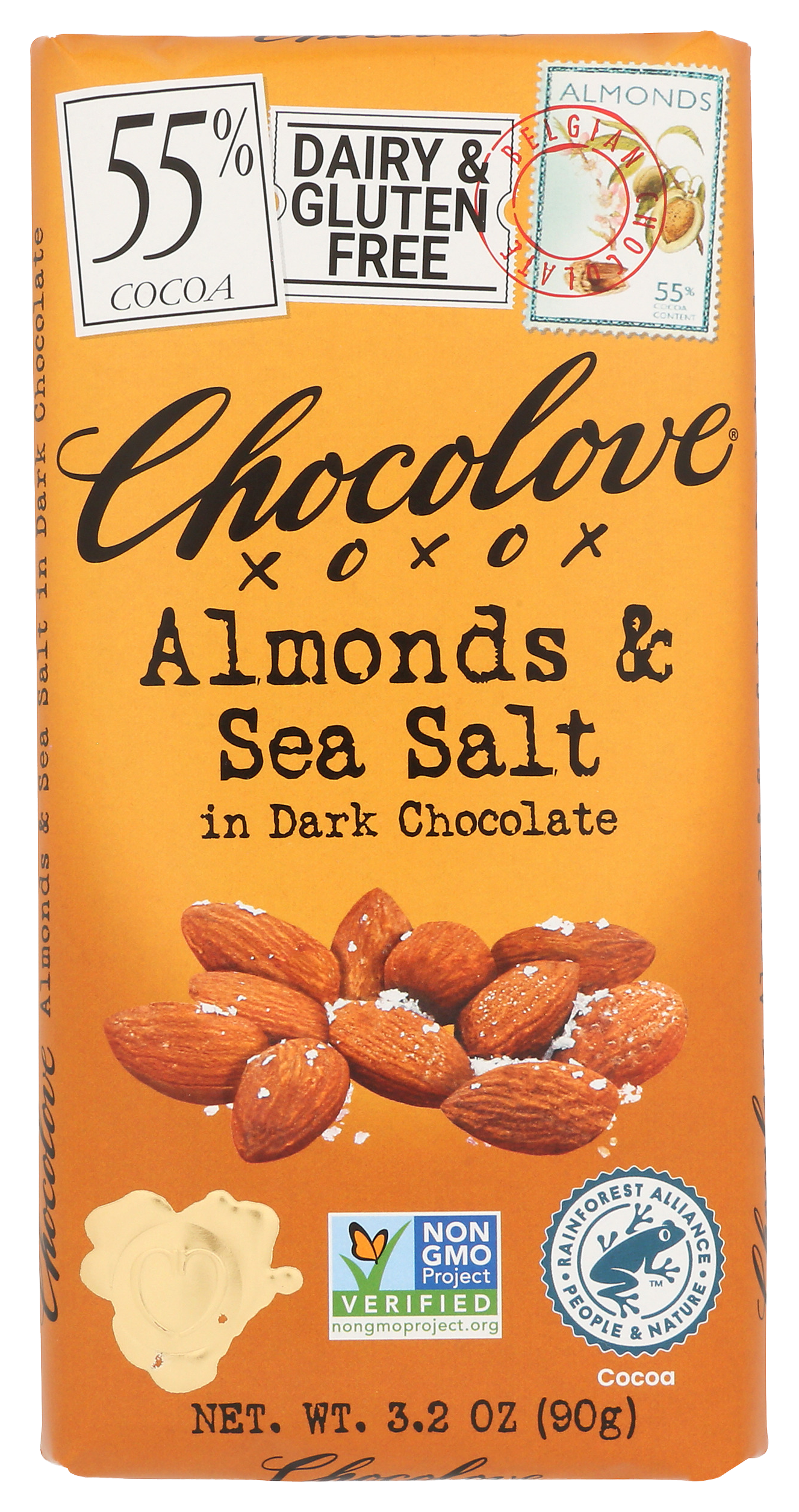 Image of Chocolove Almonds and Sea Salt Dark Chocolate Bar