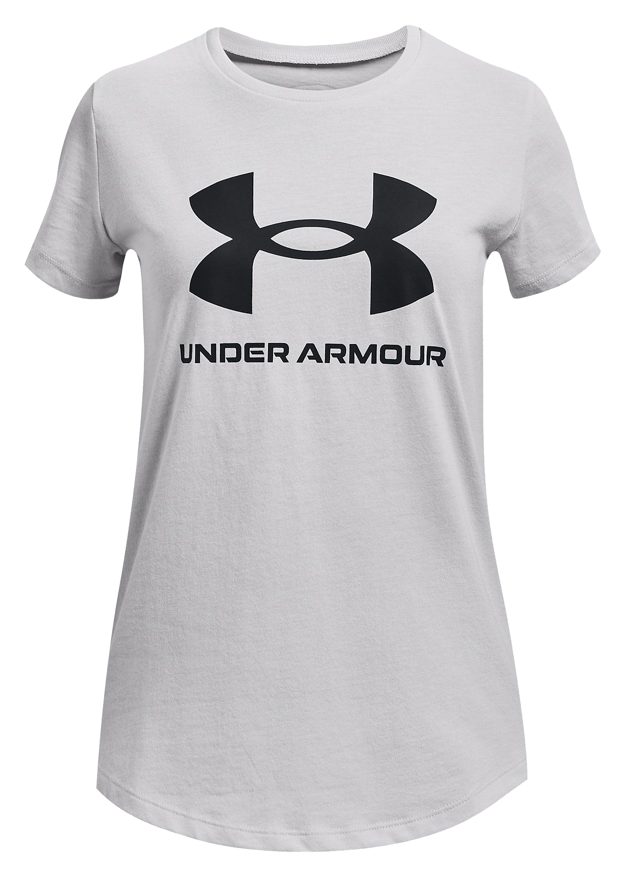 Image of Under Armour Sportstyle Graphic Short-Sleeve T-Shirt for Kids - Halo Gray/Black