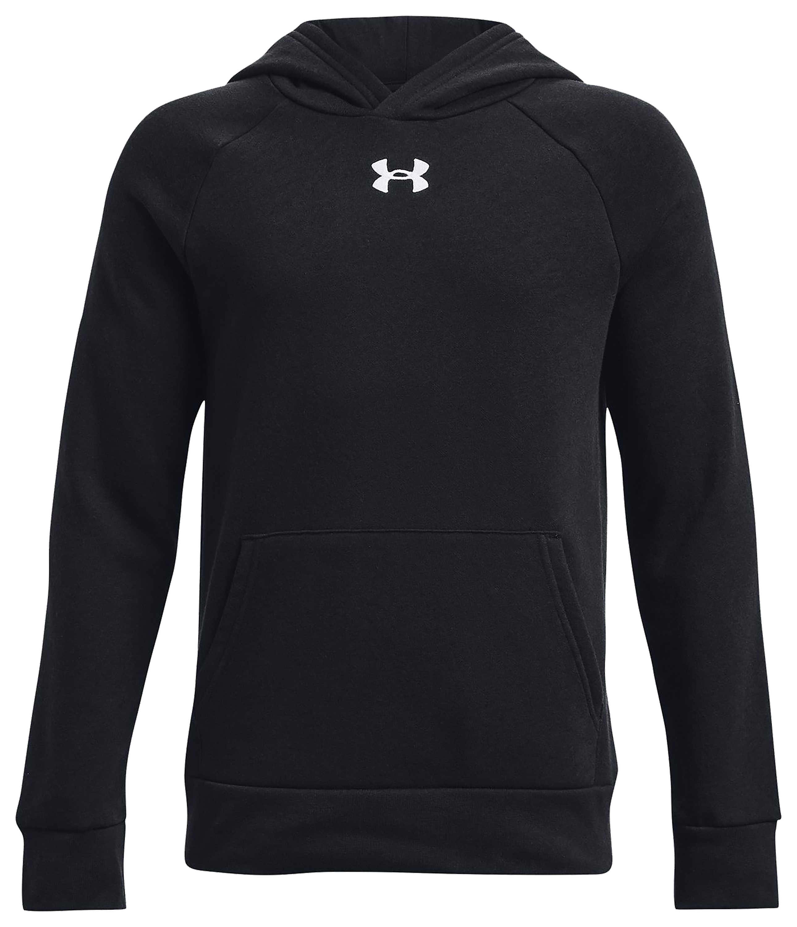 Image of Under Armour Rival Fleece Hoodie for Kids - Black/White - XS