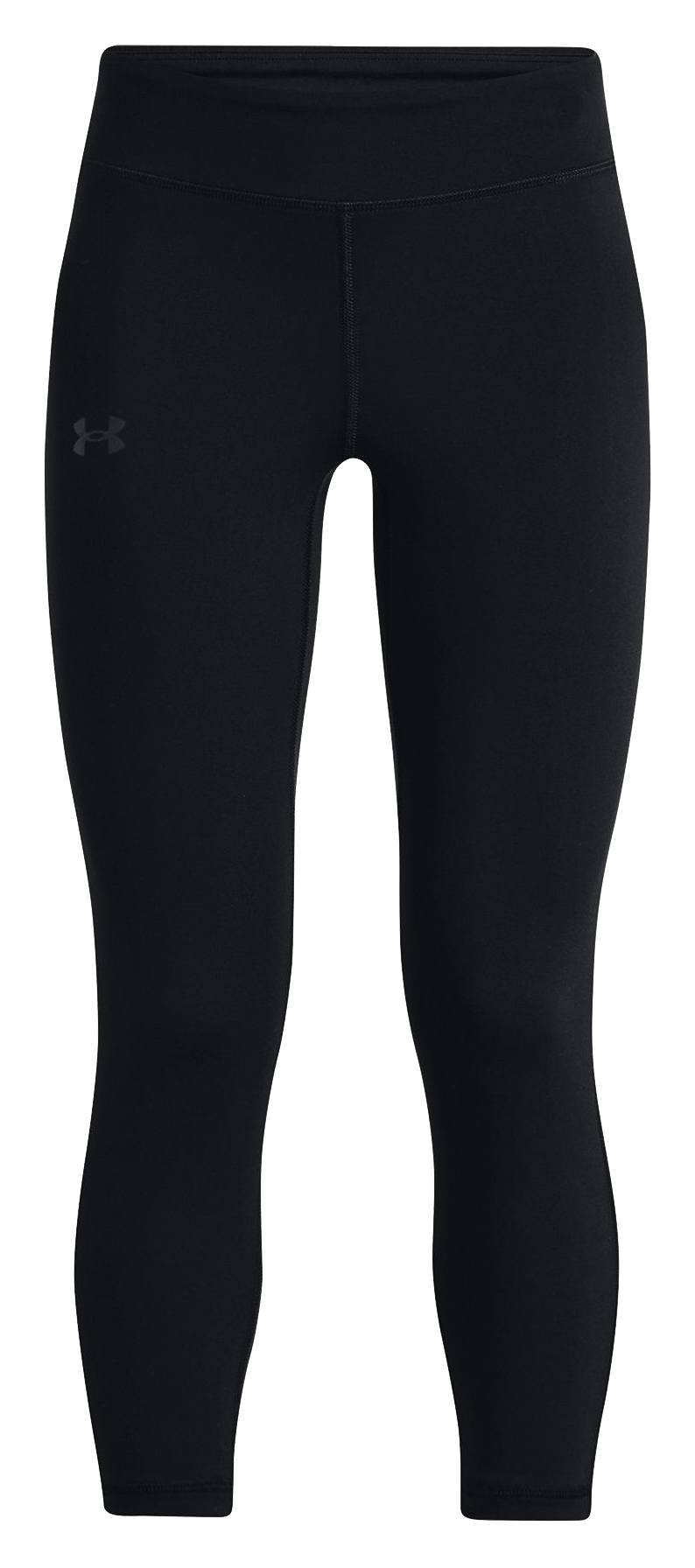 Image of Under Armour Motion Solid Ankle Crop Leggings for Kids - Black/Jet Gray - L