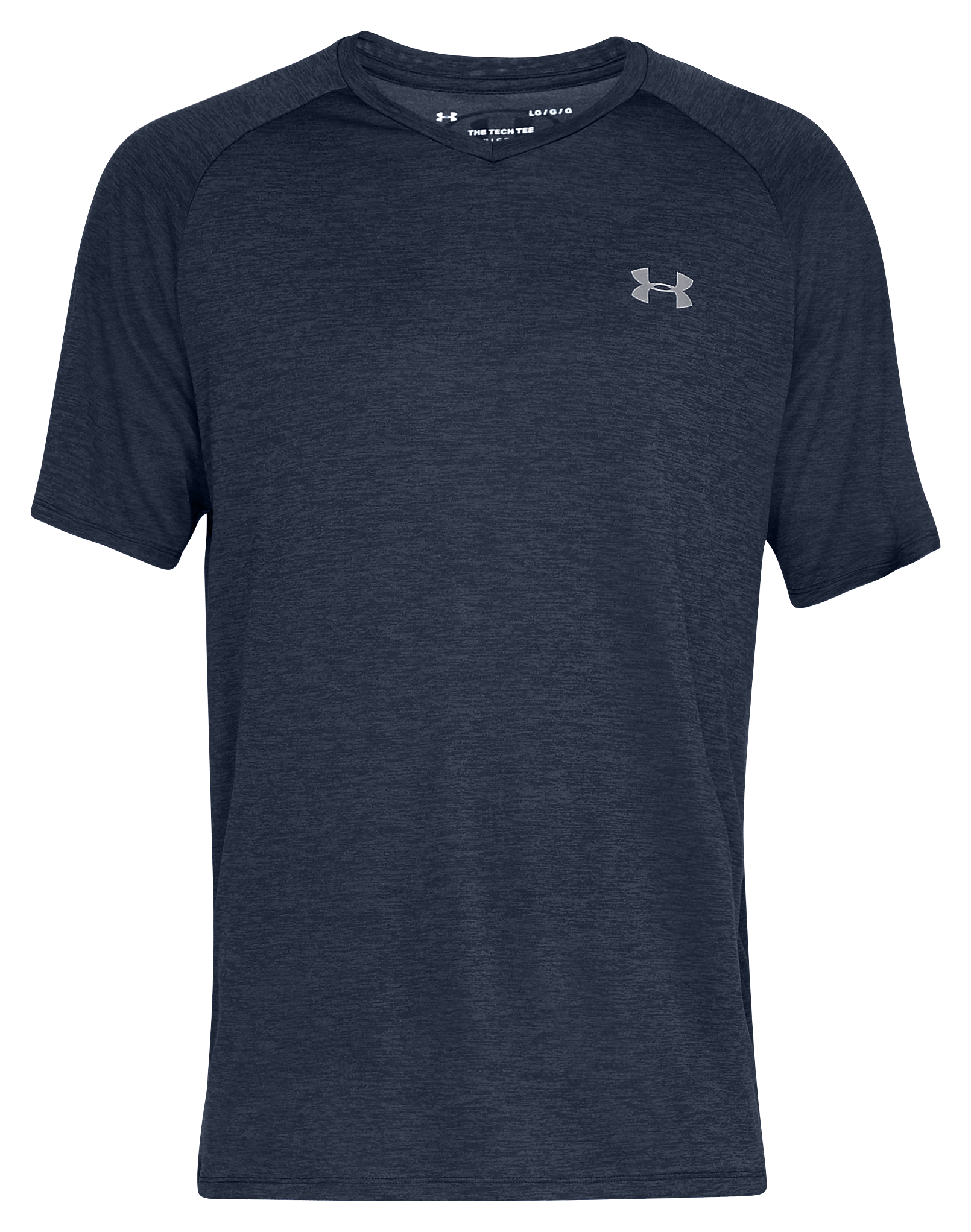 Image of Under Armour Tech V-Neck Short-Sleeve Shirt for Men - Academy/Steel - 4XLT