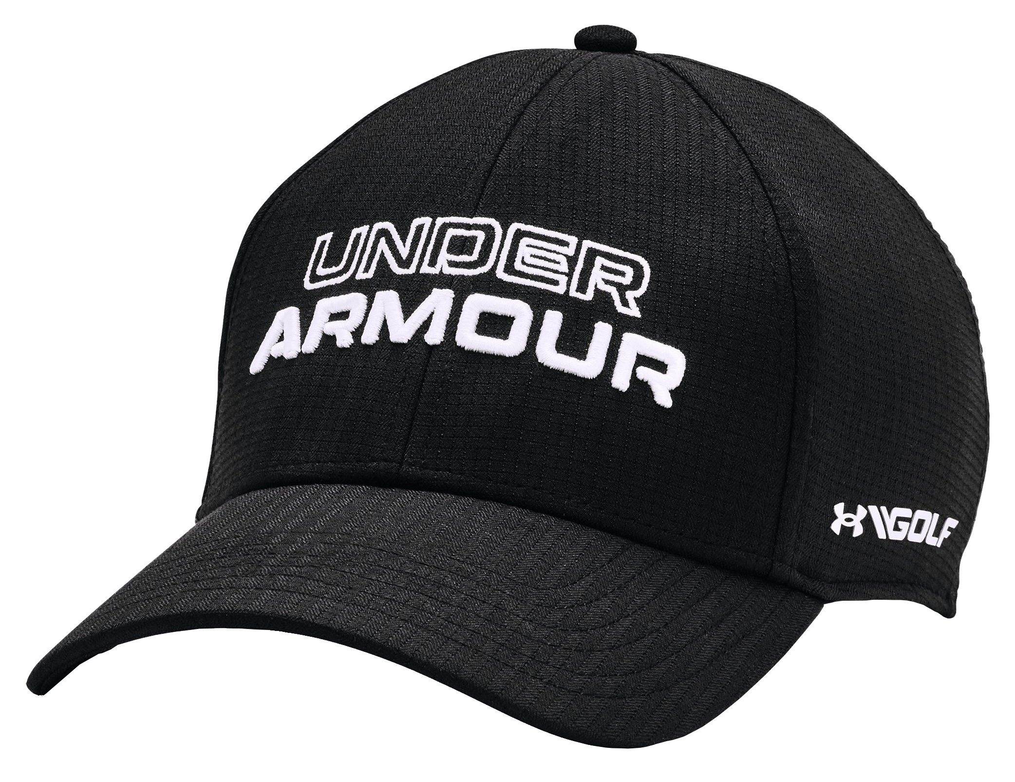 Image of Under Armour Jordan Spieth Golf Cap - Black/White - L/XL