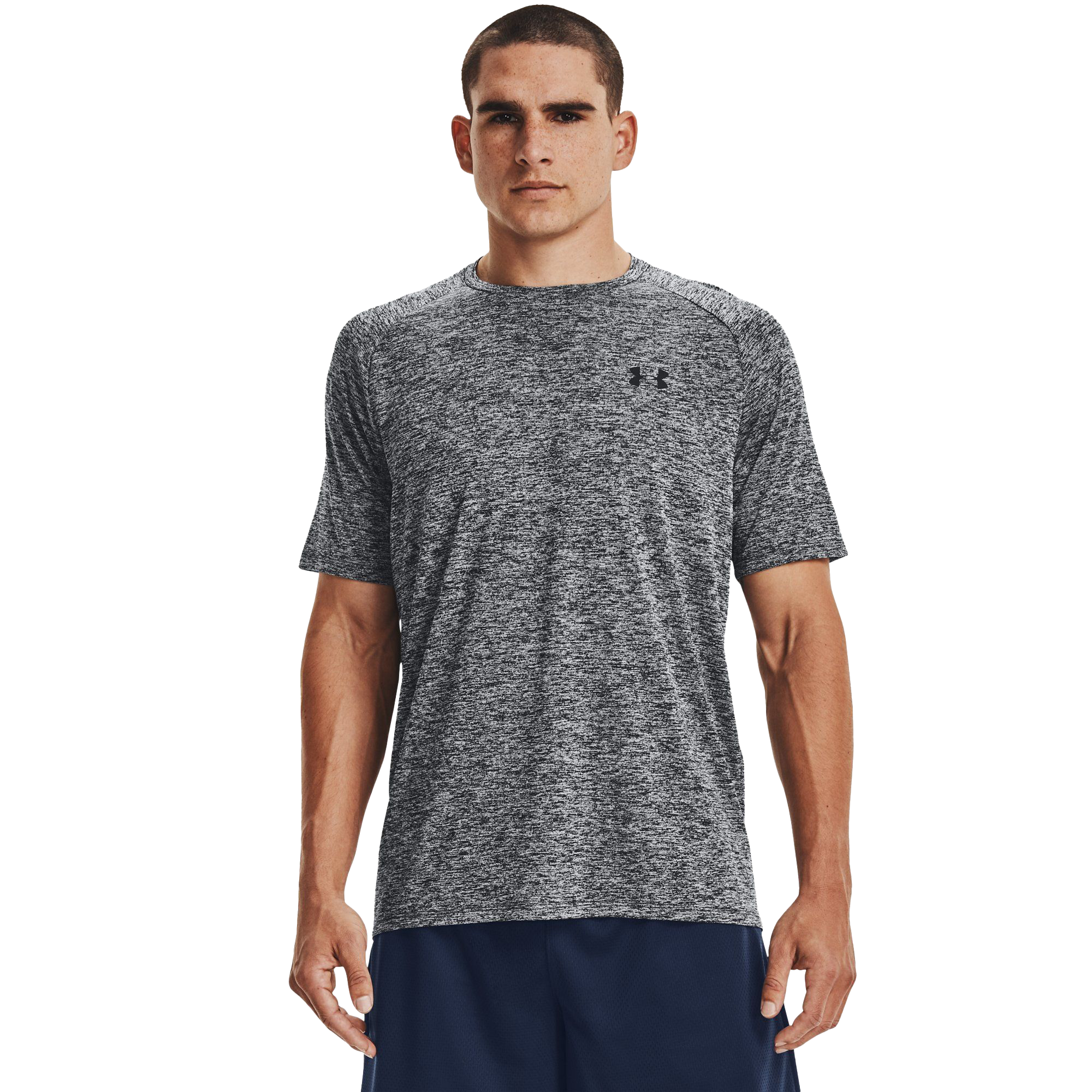 Image of Under Armour UA Tech 2.0 Short-Sleeve T-Shirt for Men - Black/Black - 5XL