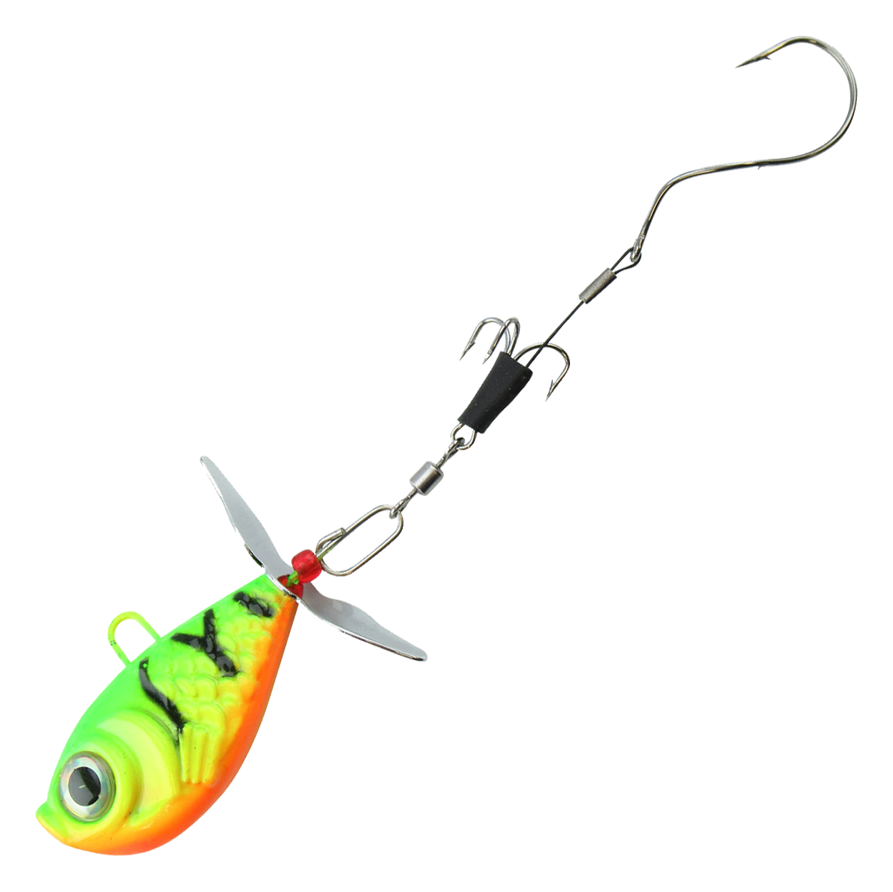 Image of Walleye Nation Death Rig Jig - Fire Tiger - 1/4 oz.