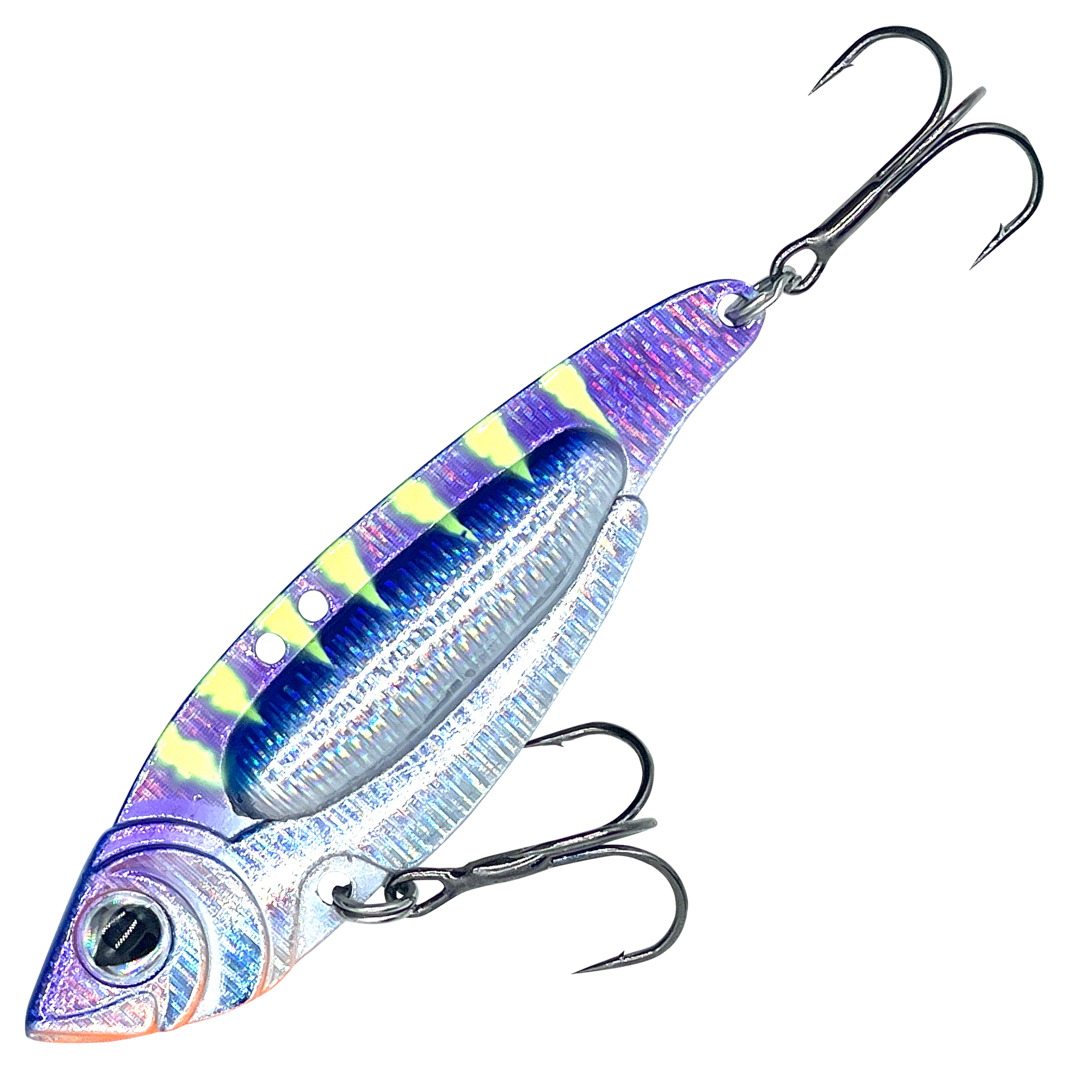 Image of "Walleye Nation Creation Rip N Rattle - Purple Tiger - 3"""