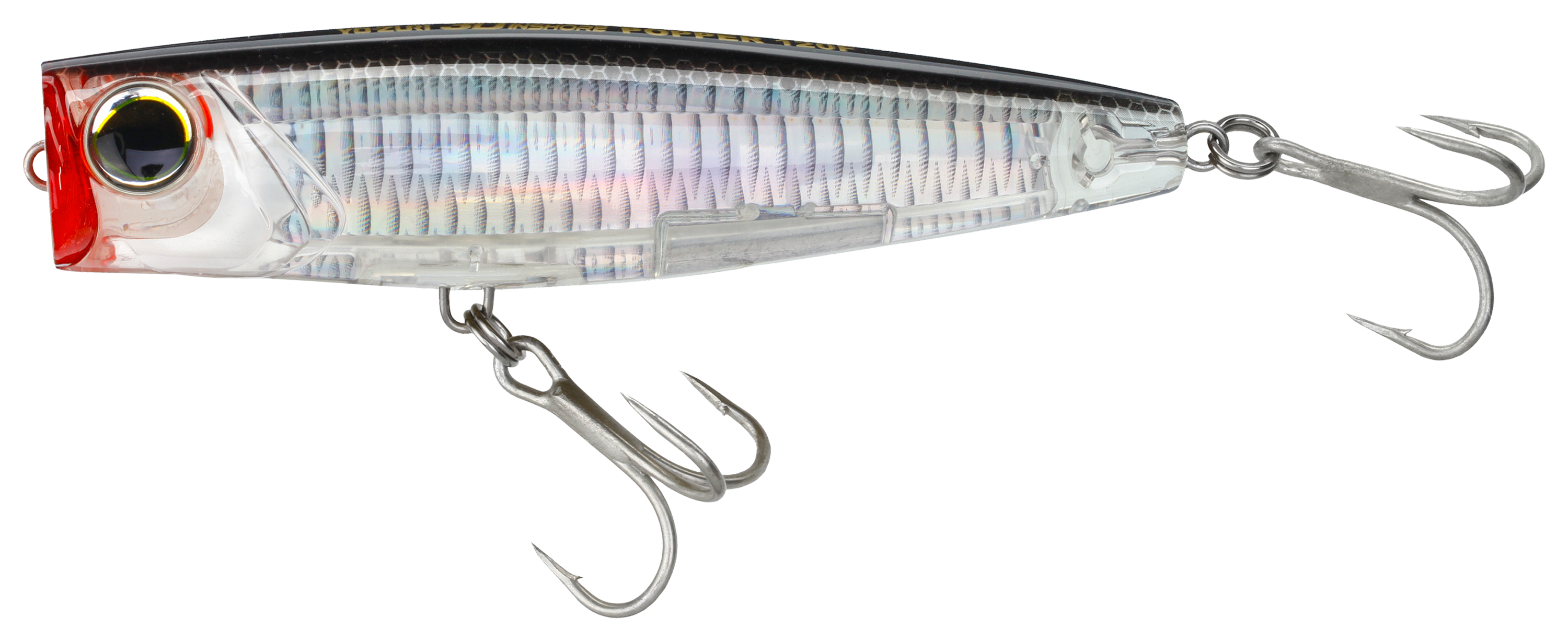 Image of "Yo-Zuri 3D Inshore Popper - Silver Black - 3-1/2"" - 7/8 oz."