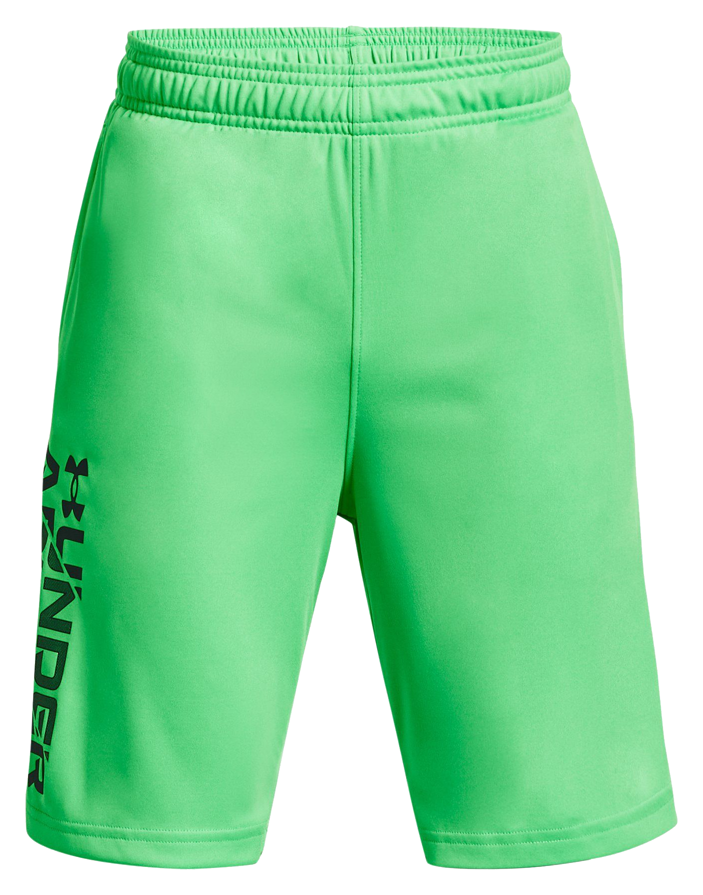 Image of Under Armour Prototype 2.0 Wordmark Shorts for Boys - Green Screen/Greenwood