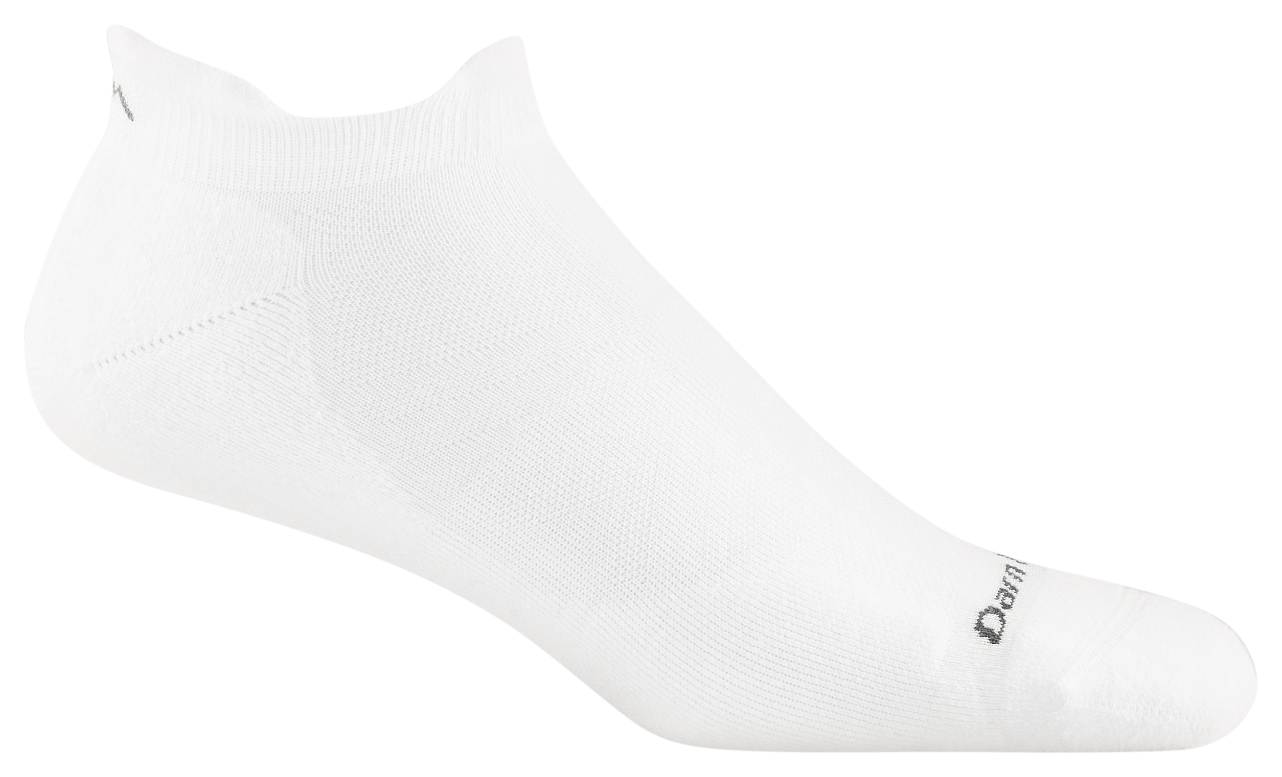 Image of Darn Tough Ultra-Lightweight Cushion No-Show Running Socks for Men - White - M