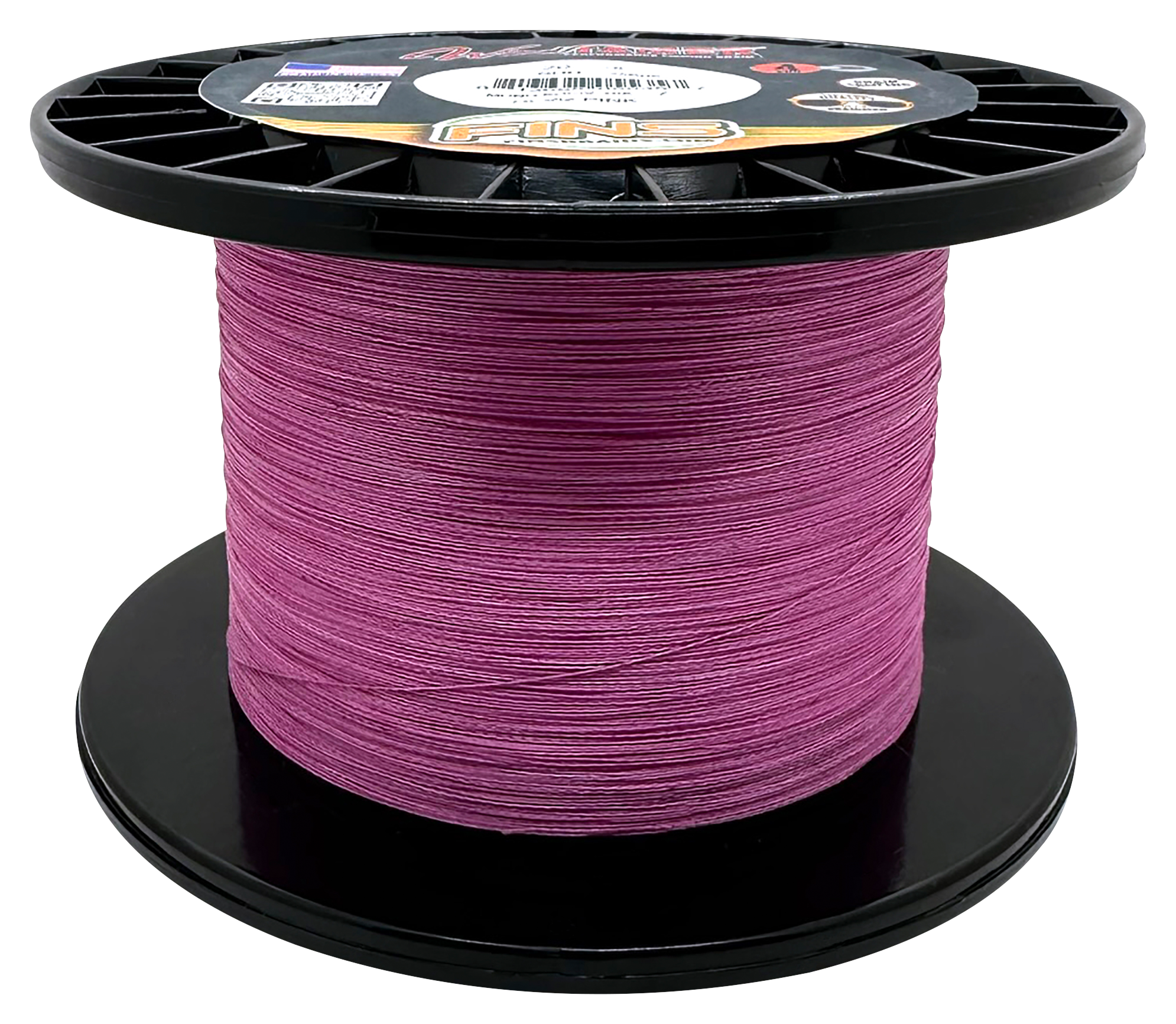 Image of FINS Windtamer Braided Fishing Line - Hi-Vis Pink - 500 Yards - 40 Lb. Test