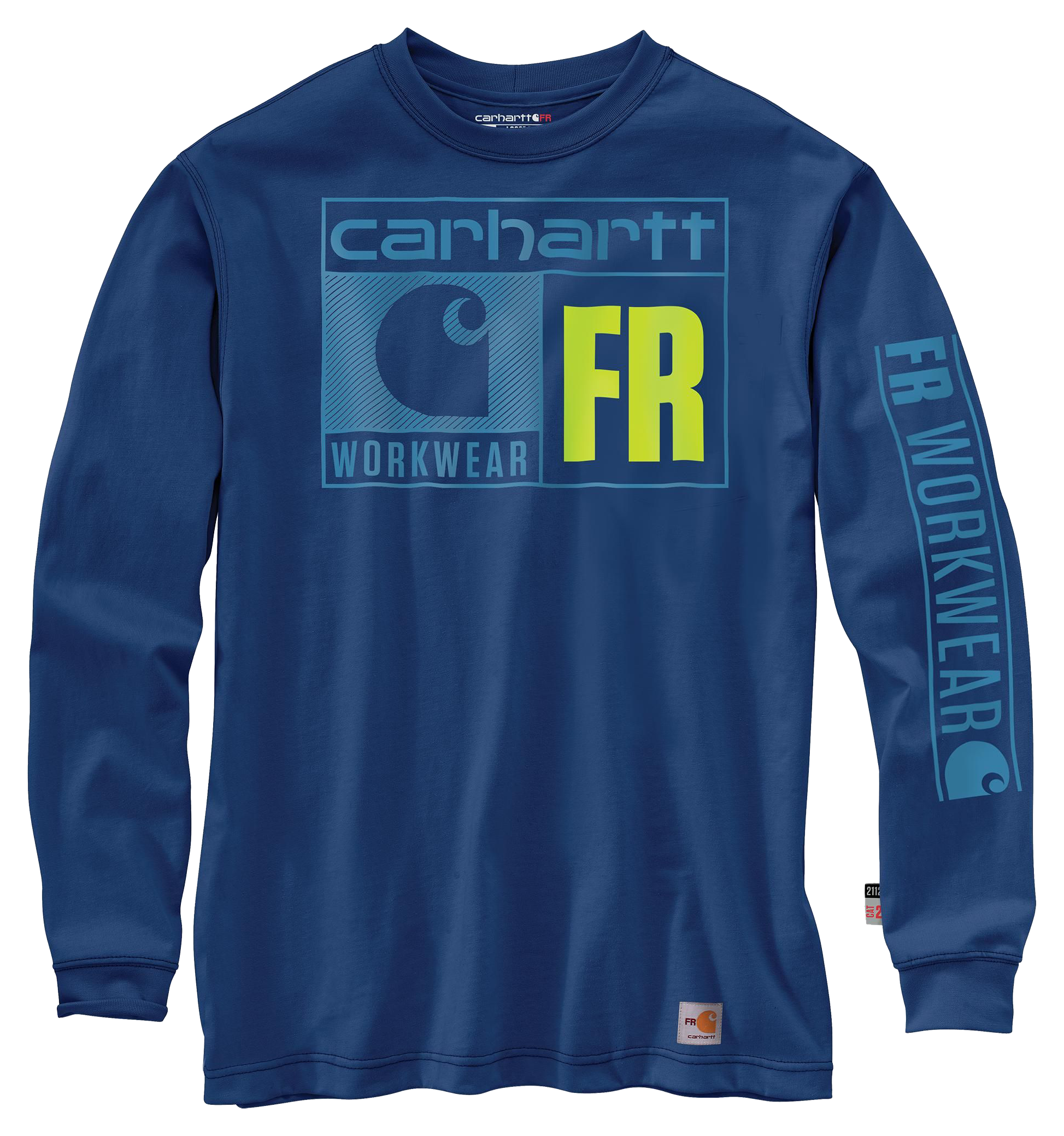 Carhartt Flame-Resistant Force Loose Fit Lightweight Long-Sleeve Graphic T-Shirt for Men - Lakeshore - XL