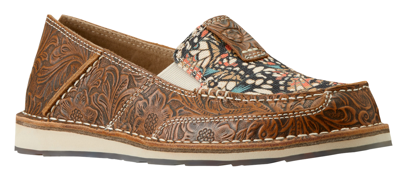 Ariat Cruiser Floral Leather Slip-On Shoes for Ladies                                                                           