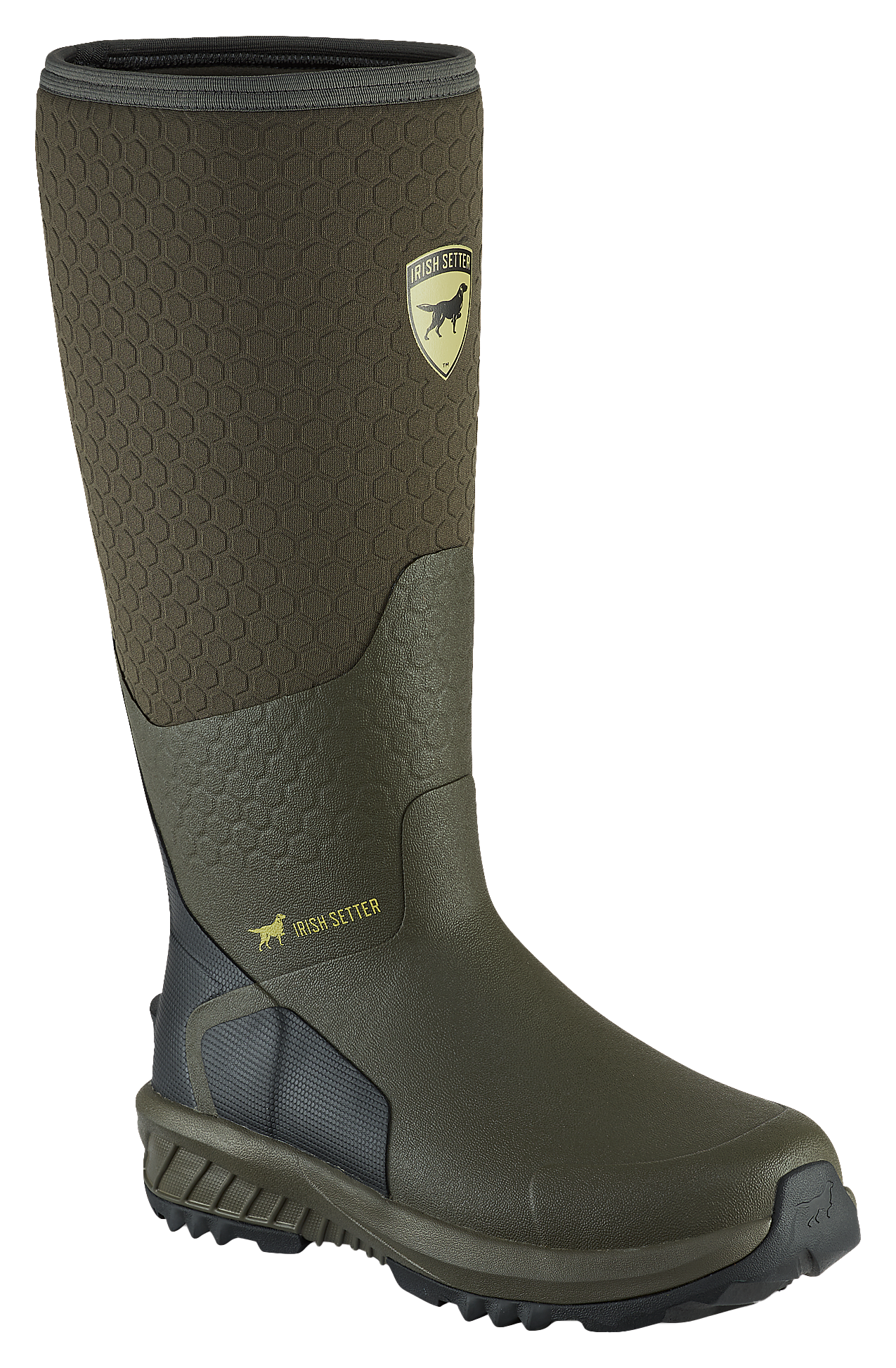 Image of Irish Setter MudTrek Full Fit Rubber Boots for Men - Olive - 11M