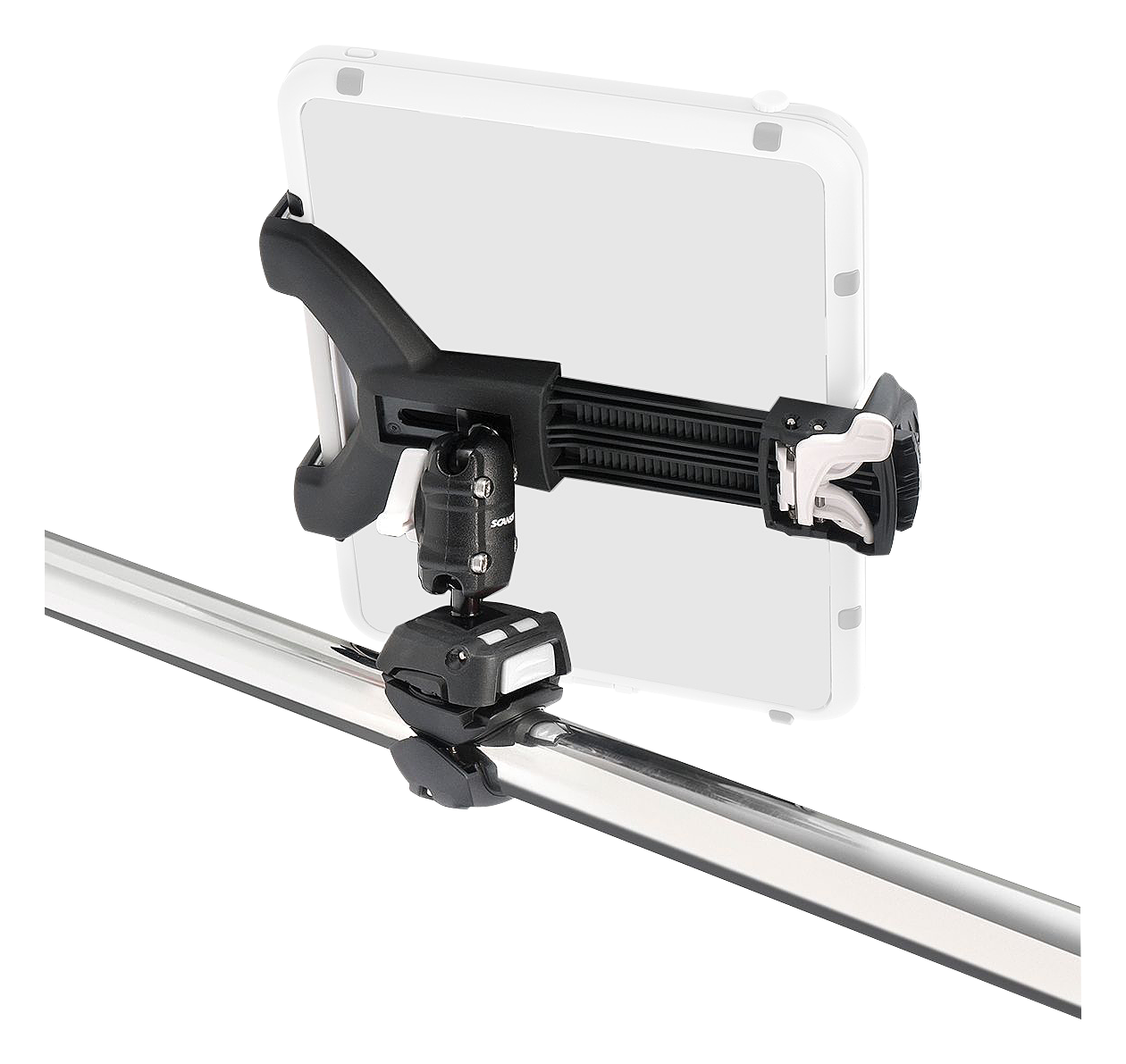 Image of Scanstrut ROKK Mini Tablet Mount Kit with Rail Base