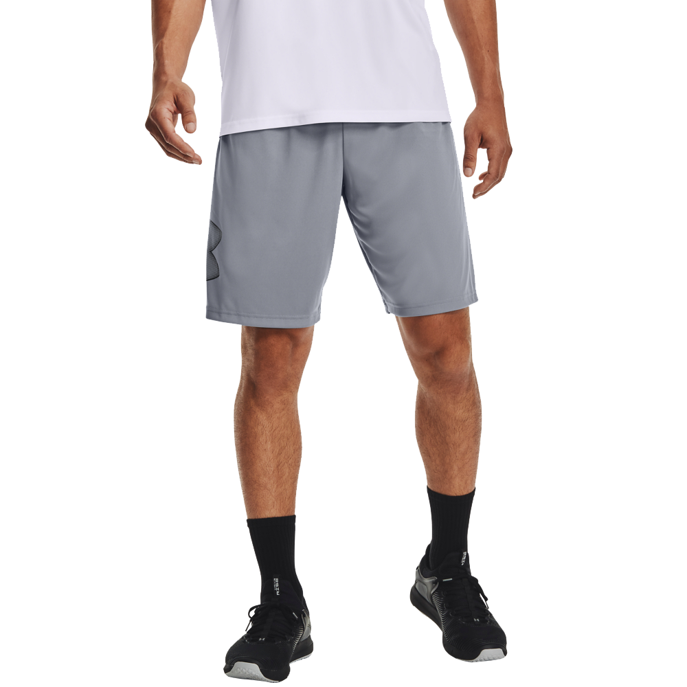 Image of Under Armour UA Tech Graphic Shorts - Steel/Black - 4XLT