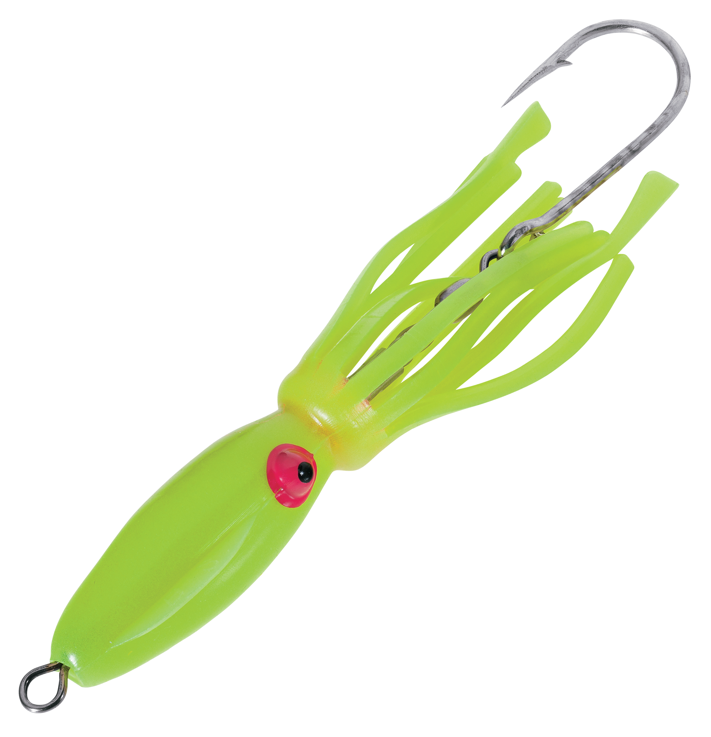 B2 Squid 5 Squid Rig - Triple Glow Neon Green